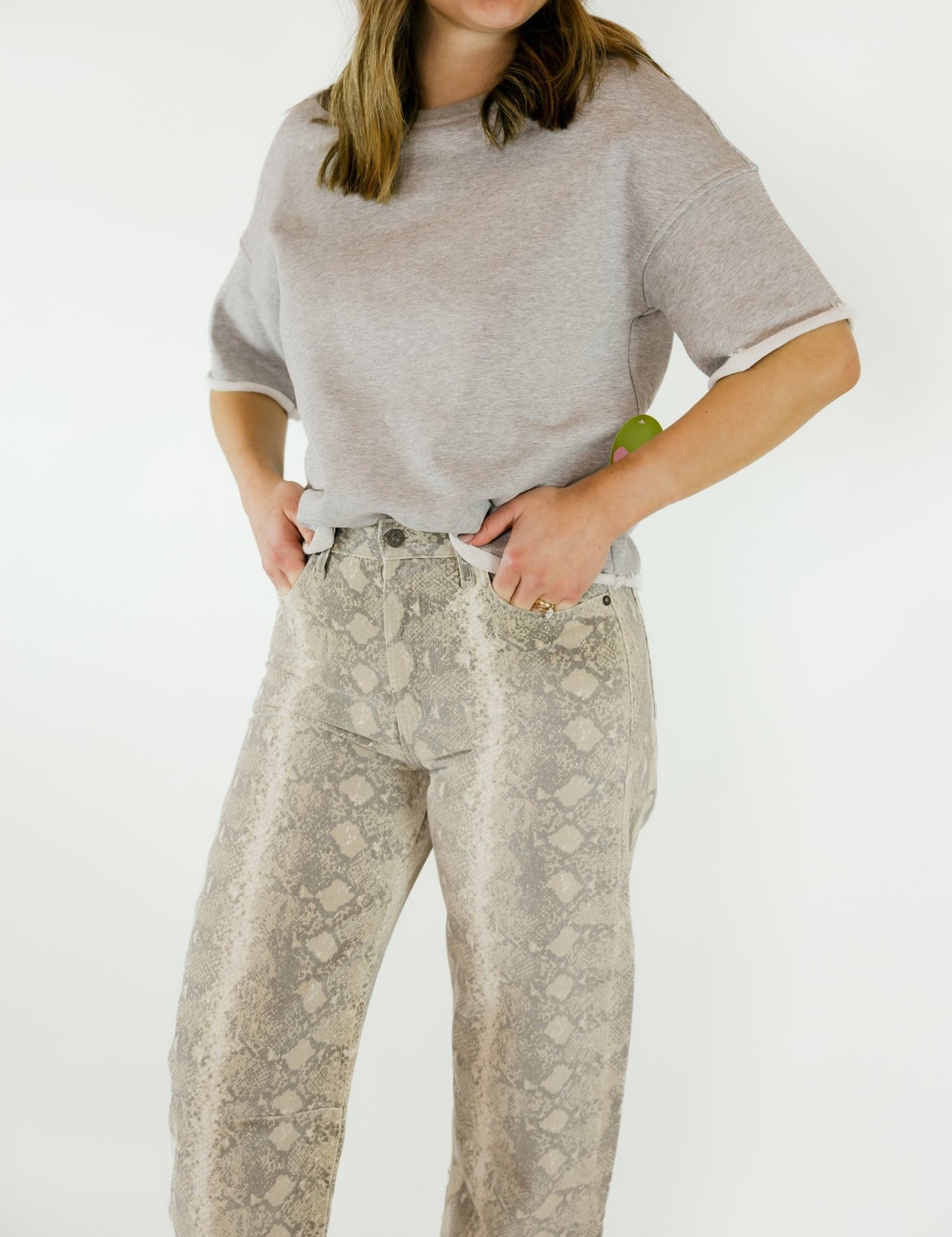 Dry French Terry Short SleevE Sweatshirt - Olive You BoutiquePERFECTWHITETEE227935