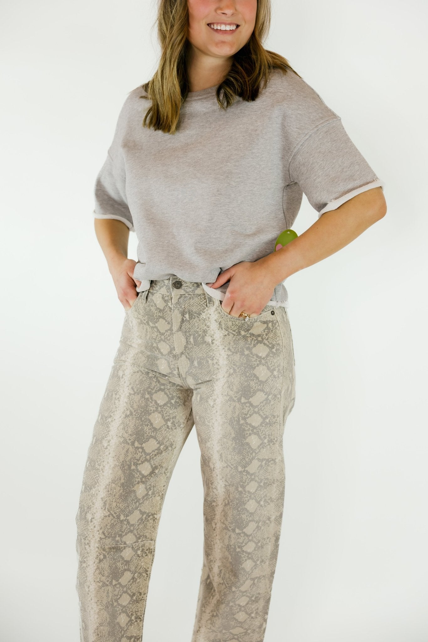 Dry French Terry Short SleevE Sweatshirt - Olive You BoutiquePERFECTWHITETEE227935