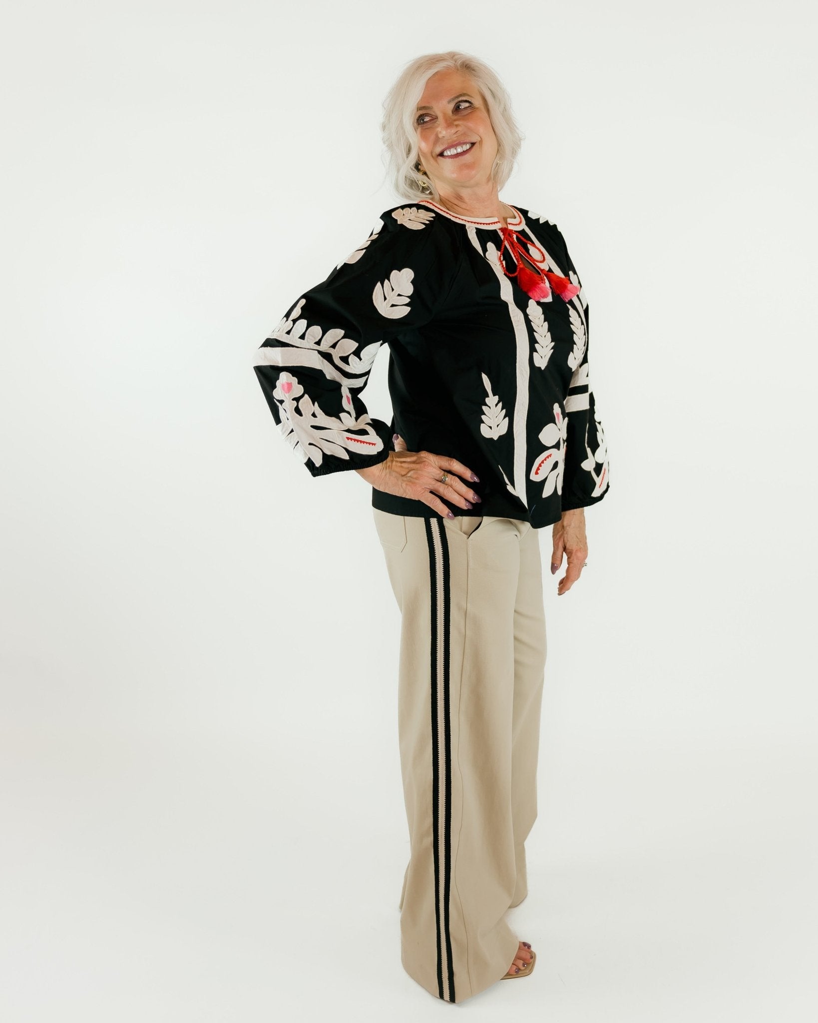 Brinne Side Stripe Trousers - Olive You BoutiqueLysse229047