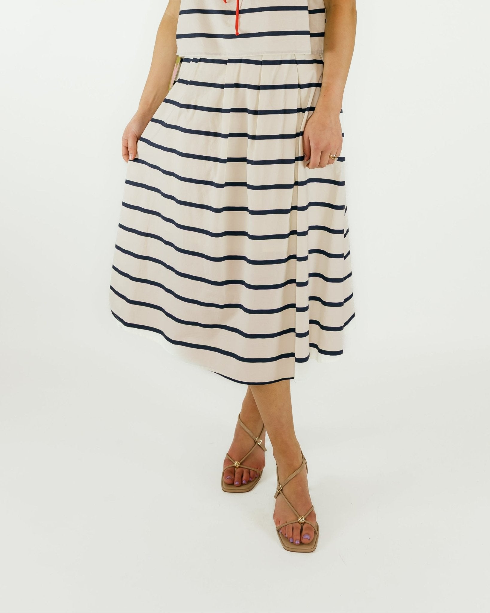 Harbor Striped Midi Skirt - Olive You BoutiqueBY TOGETHER23079373