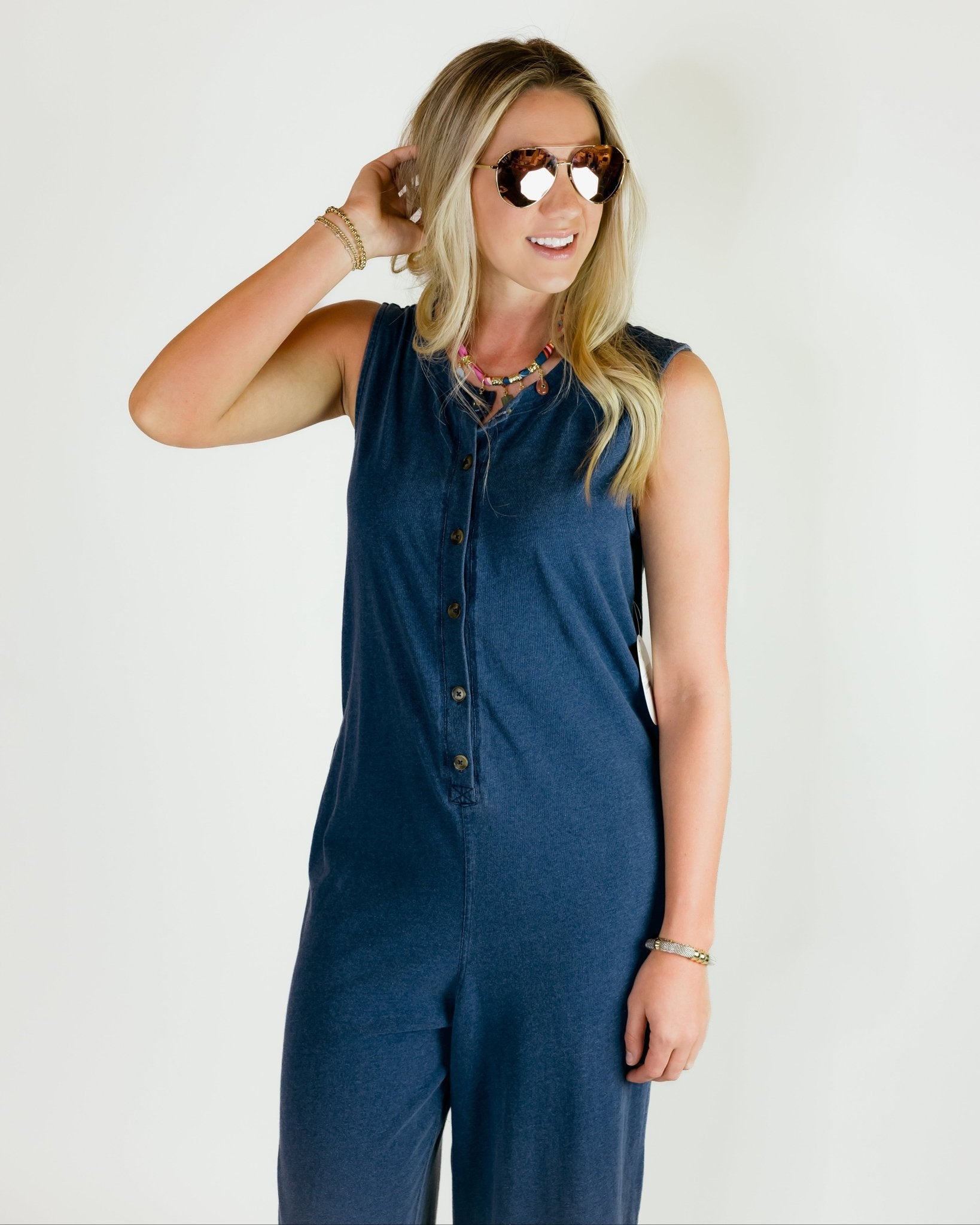 Fiona Everyday Ease Denim Jumpsuit - Olive You BoutiqueZ SUPPLY, INC.229700ZP261419