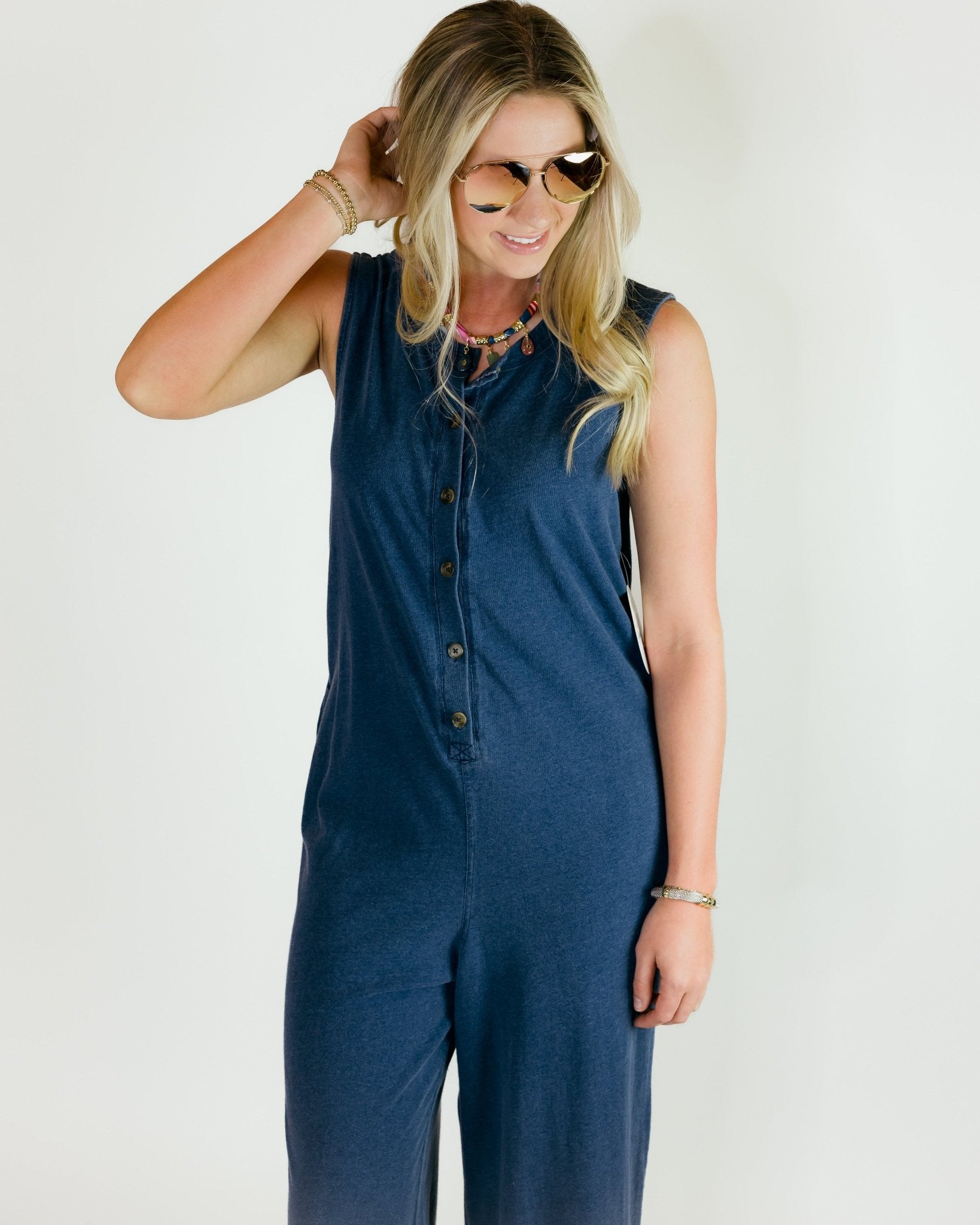 Fiona Everyday Ease Denim Jumpsuit - Olive You BoutiqueZ SUPPLY, INC.229700ZP261419