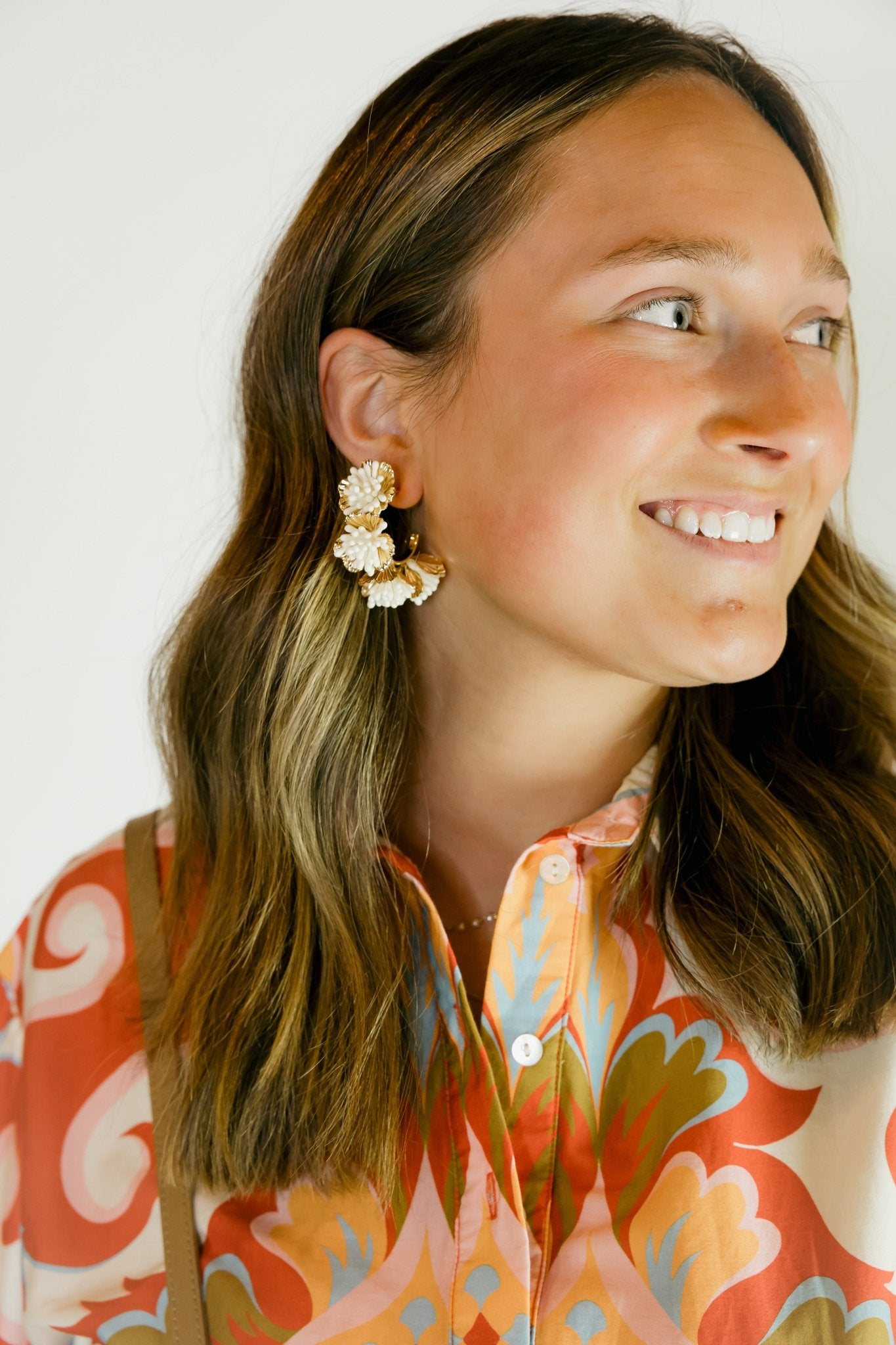 Maxine Flower Earrings - Olive You BoutiqueGemelli232162