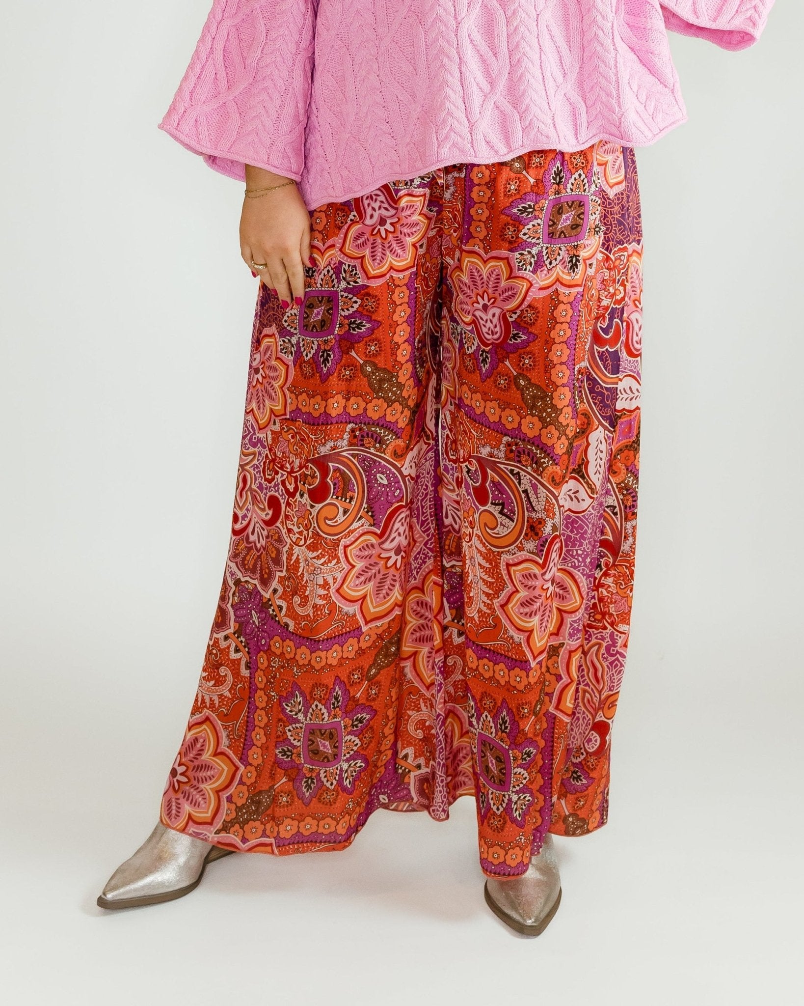 Violetta Flowy Pants - Olive You BoutiqueJOHNNY WAS COLLECTION227718C69026-1