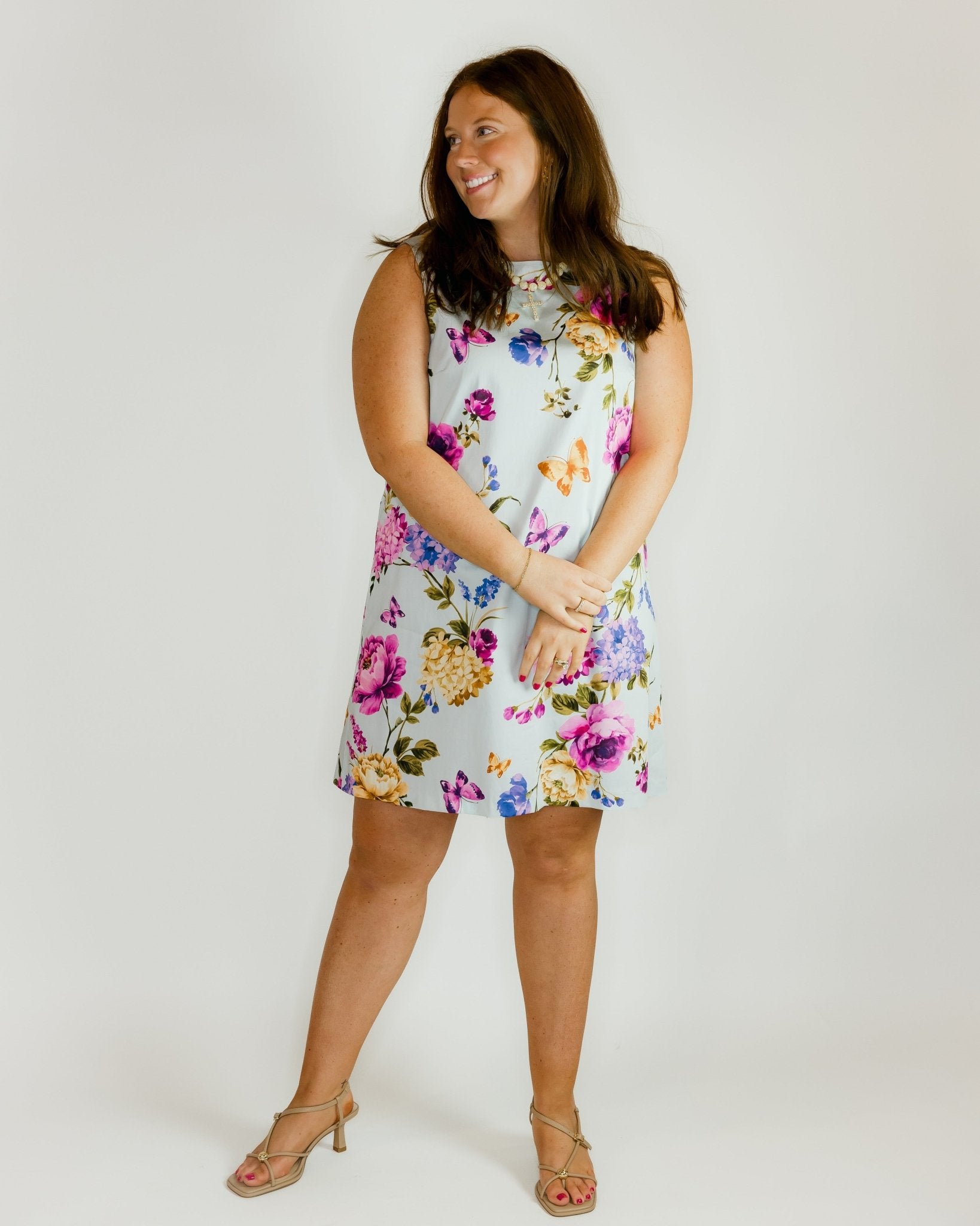 Emily Garden Party Shift Dress - Olive You BoutiquePROSPERINA226694PR3115D