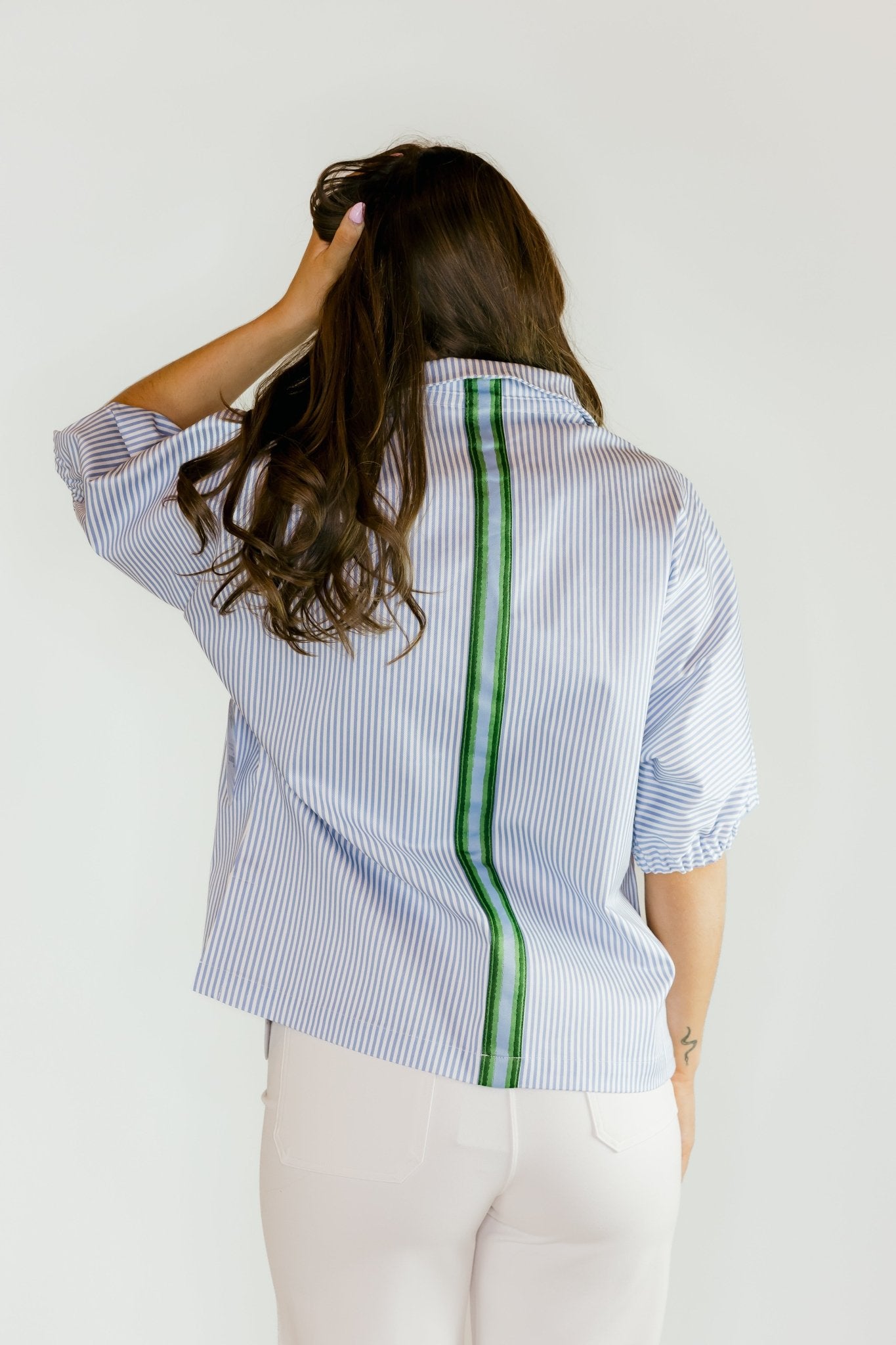 Grapemist Stripe Poppy Top - Olive You BoutiqueEmily McCarthy227329654