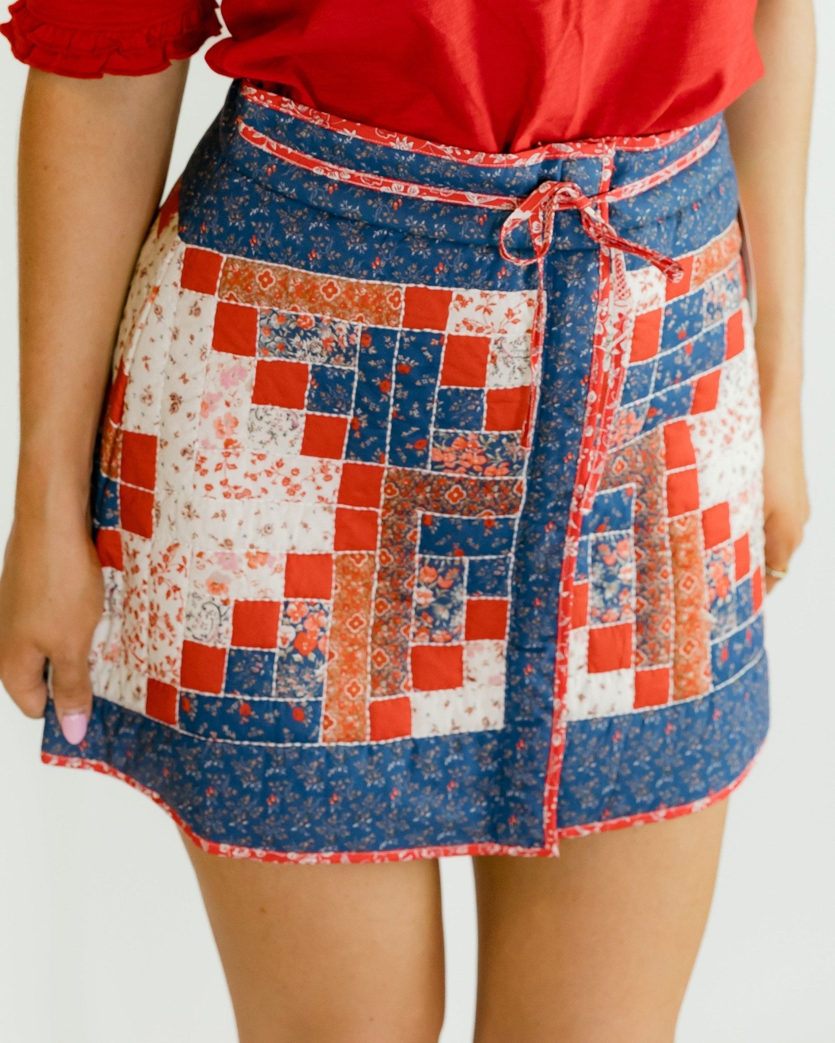 Louise Patchwork Skirt - Olive You BoutiqueLOVE THE LABEL228400