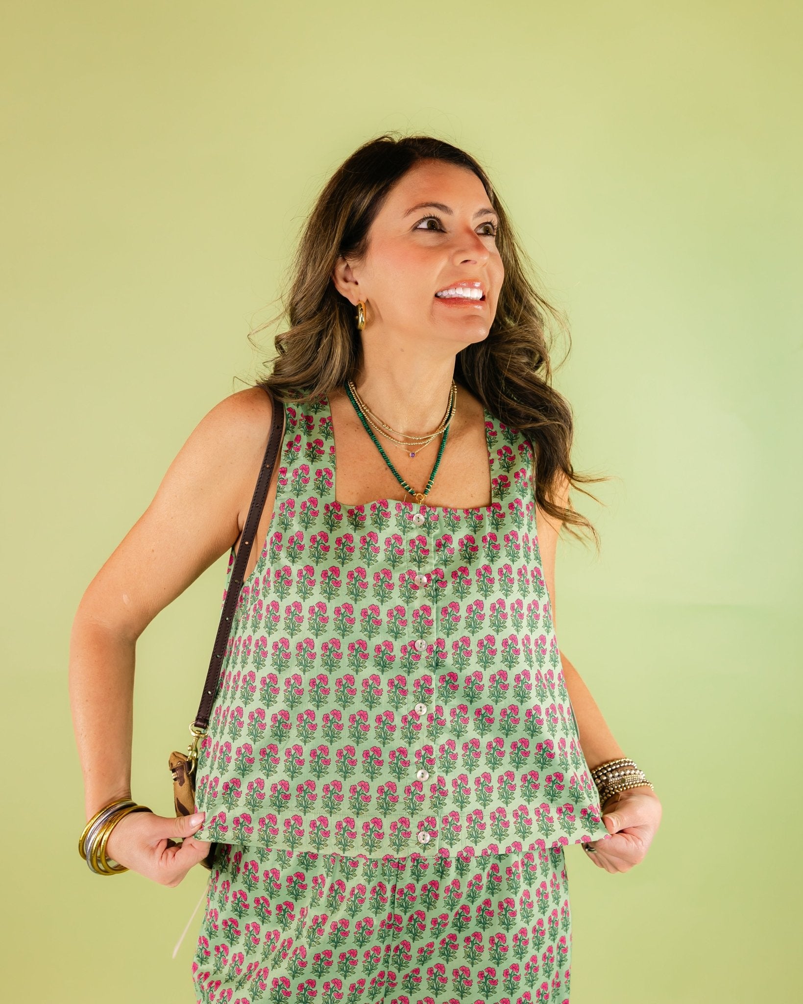 Floral Fun Sleeveless Blouse - Olive You BoutiqueOLIVE YOU232480T30275
