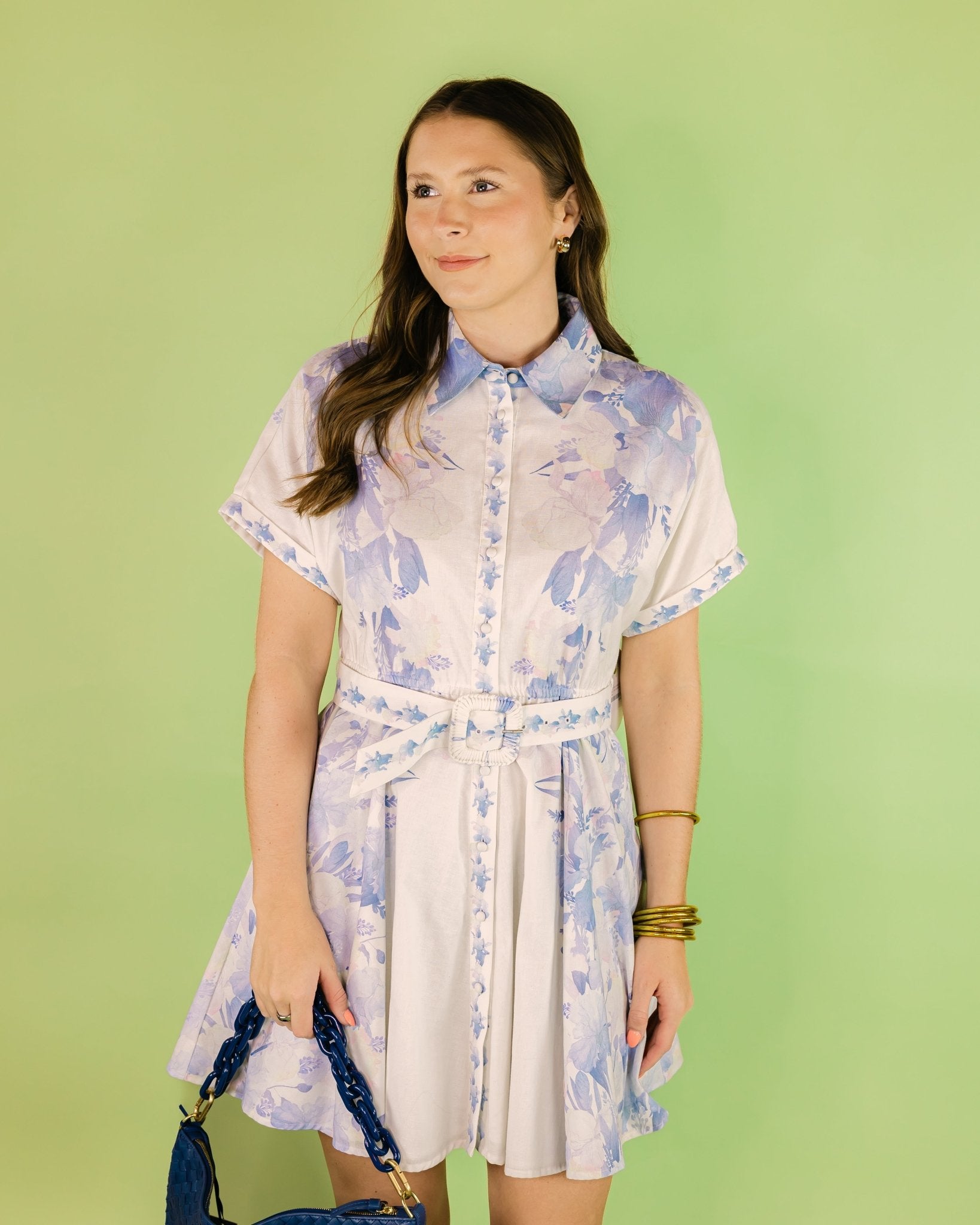Belted Front Floral Dress - Olive You BoutiqueALLISON228368225D204P129