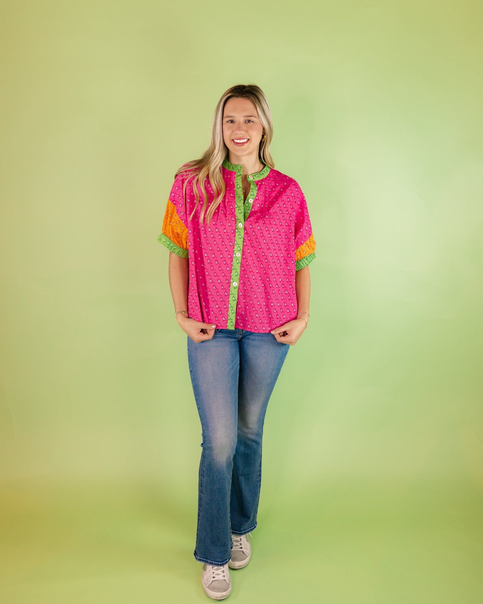 Little Birdie Button Front Blouse - Olive You BoutiqueIVY JANE230630650463
