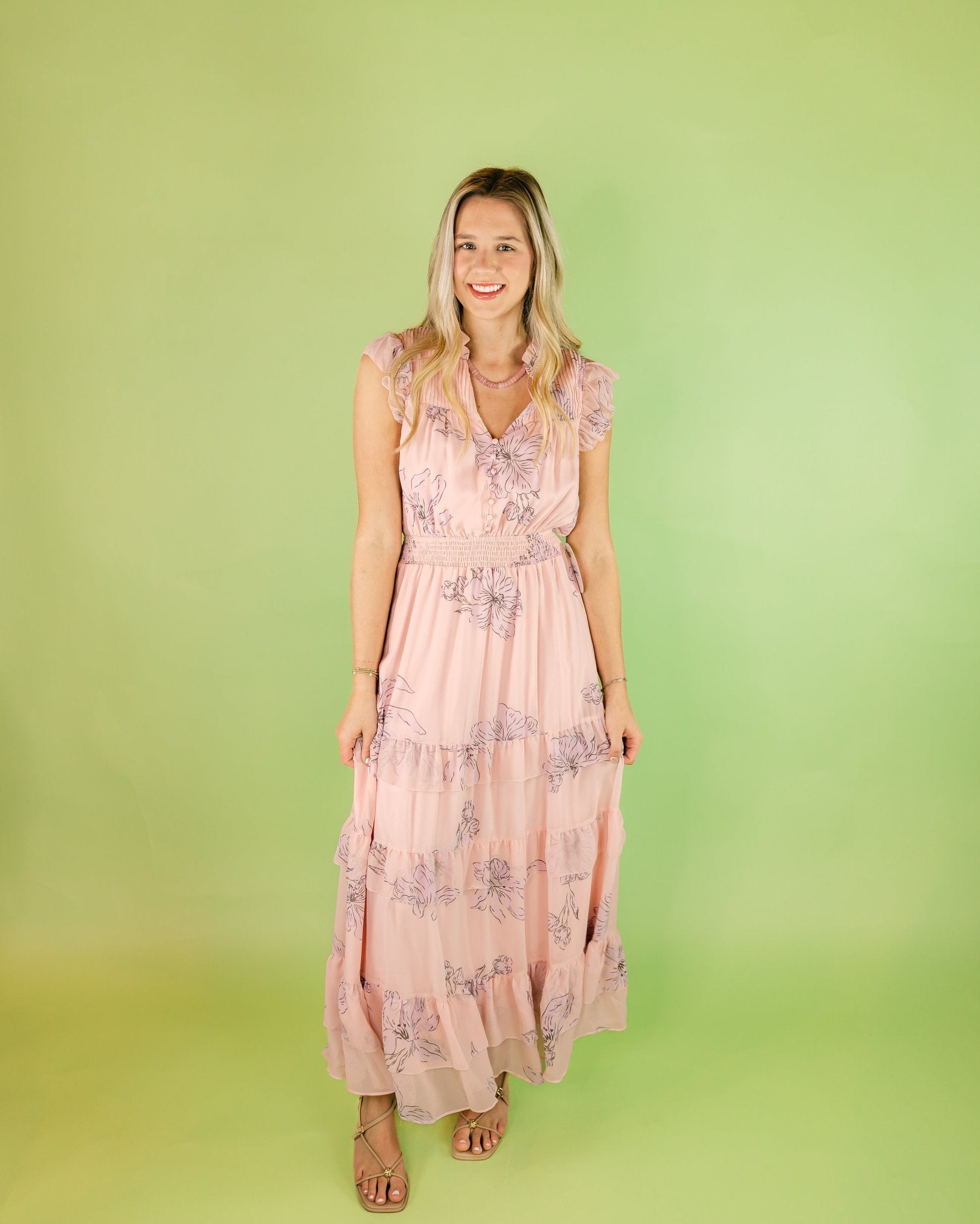 Hazel Tiered Maxi Dress - Olive You BoutiqueALLISON228371125D210P133