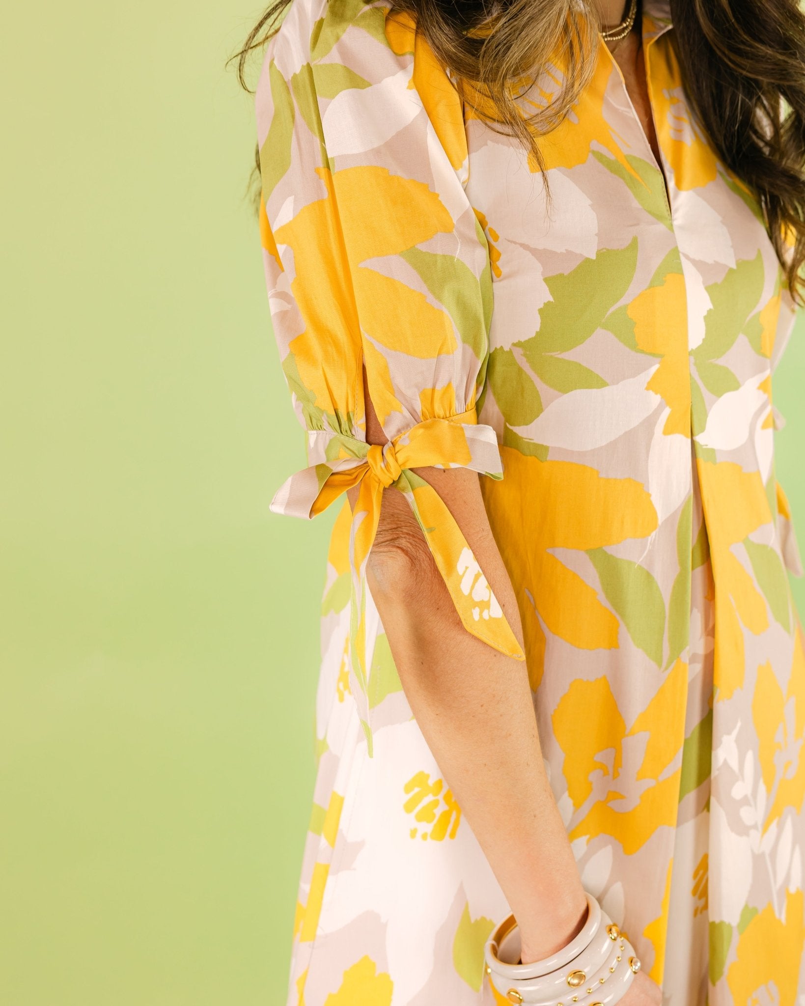 Bloom Bow Sleeve Dress - Olive You BoutiqueUNCLE FRANK23054875766