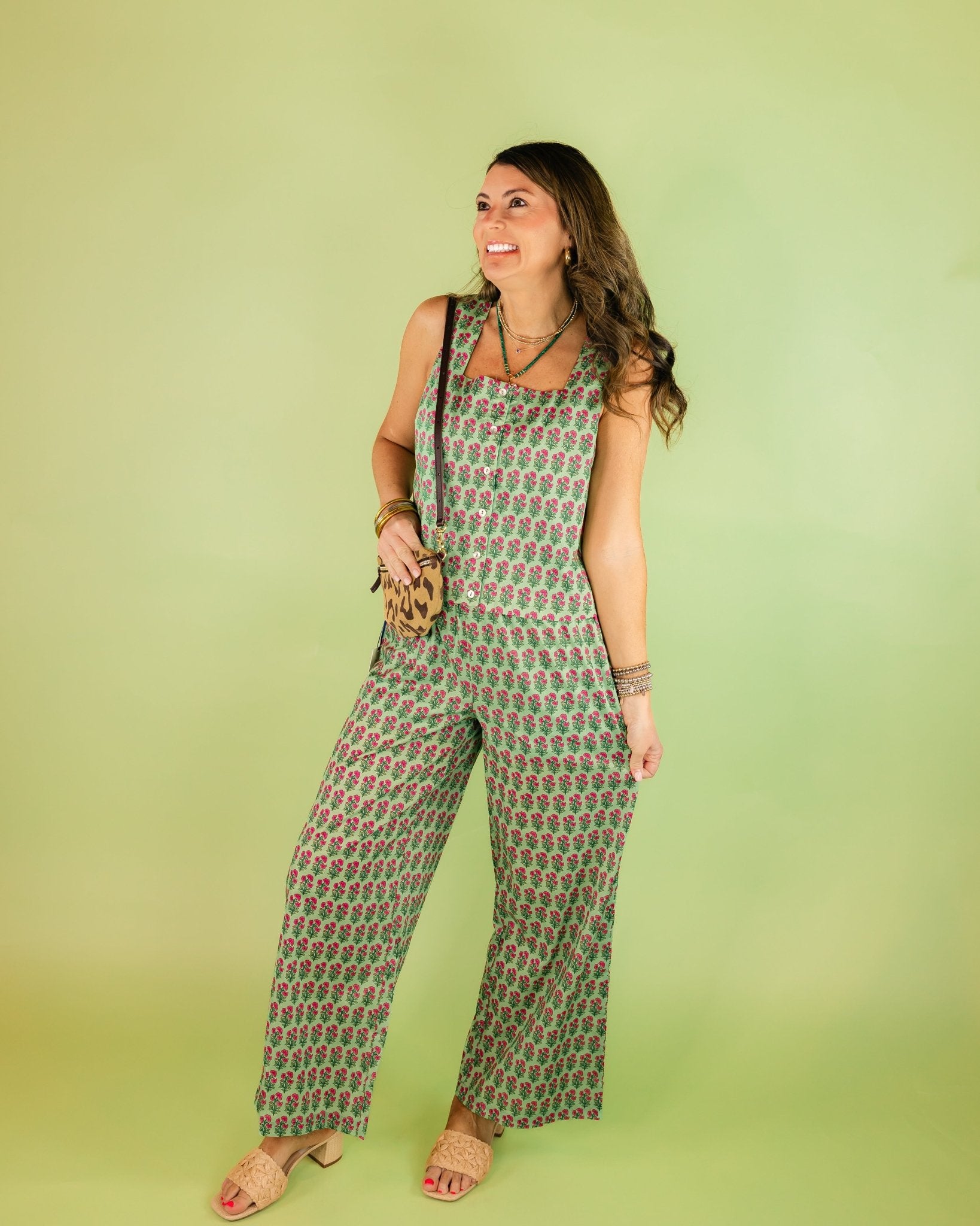 Floral Fun Sleeveless Blouse - Olive You BoutiqueOLIVE YOU232480T30275