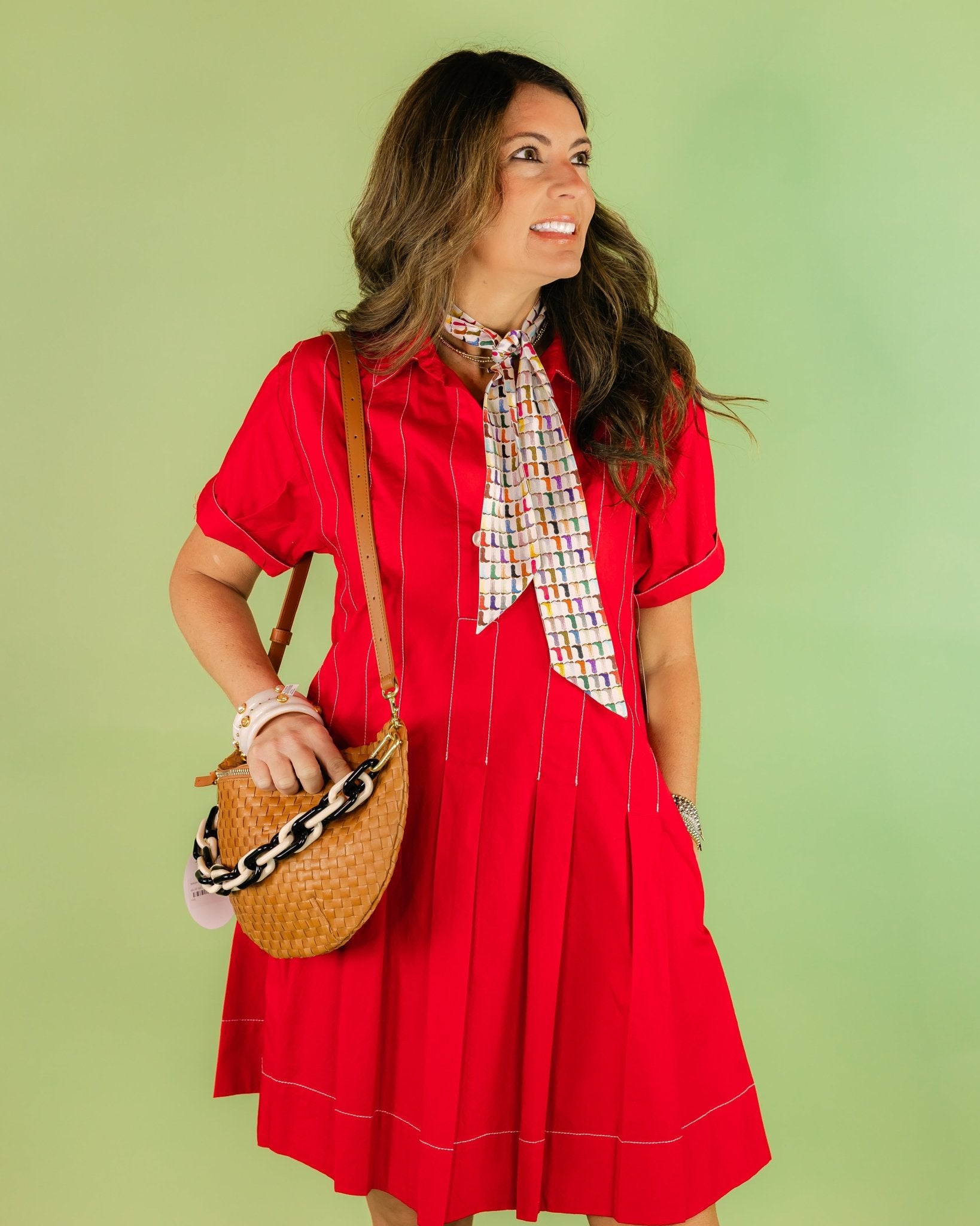 Pleated Collar Shirt Dress - Olive You BoutiqueUNCLE FRANK23056875776