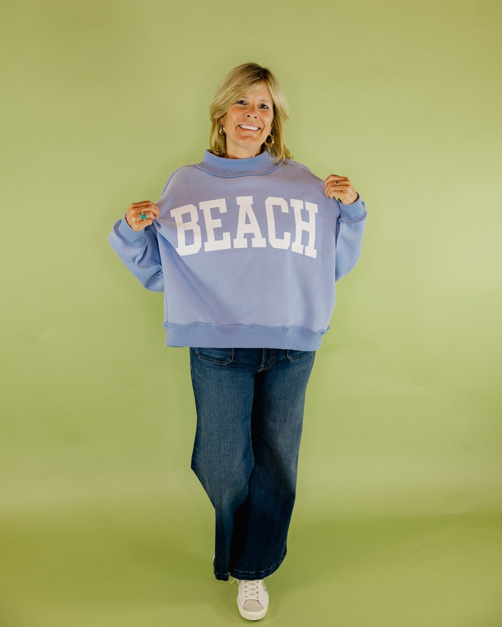 Reversible Mockneck Sweatshirt - Olive You BoutiqueOLIVE YOU226272
