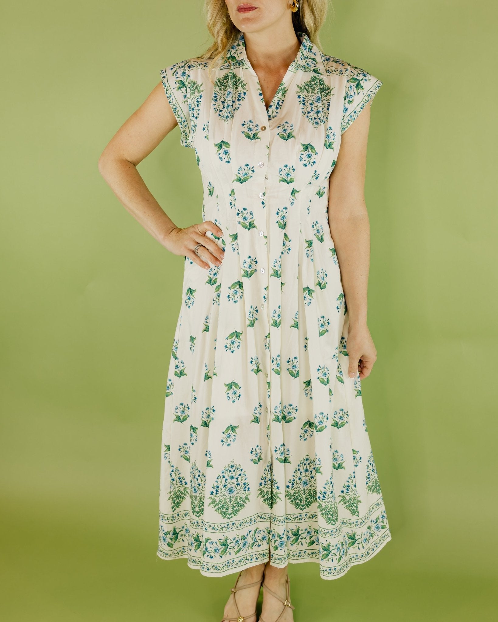 Delicate Floral Print Midi Dress - Olive You BoutiqueOlive You231485D30373
