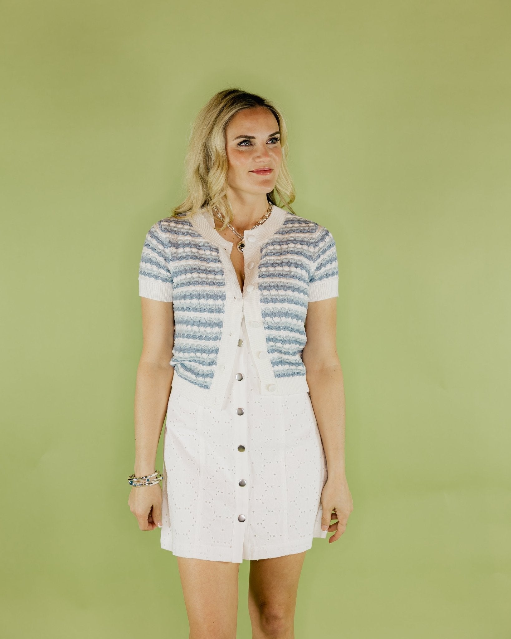 Adelle Striped Cardigan - Olive You BoutiqueALLISON228213