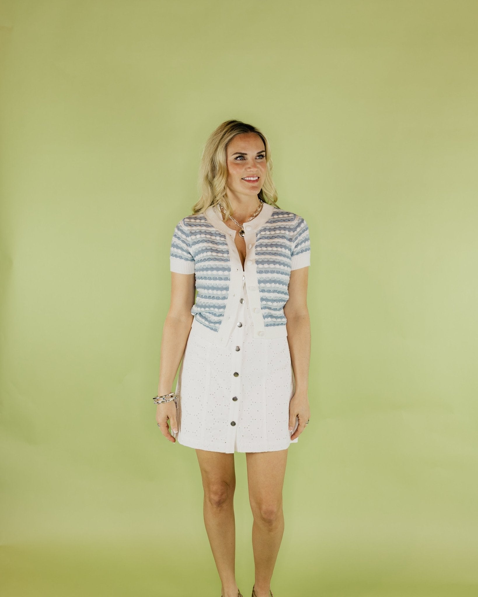 Adelle Striped Cardigan - Olive You BoutiqueALLISON228213