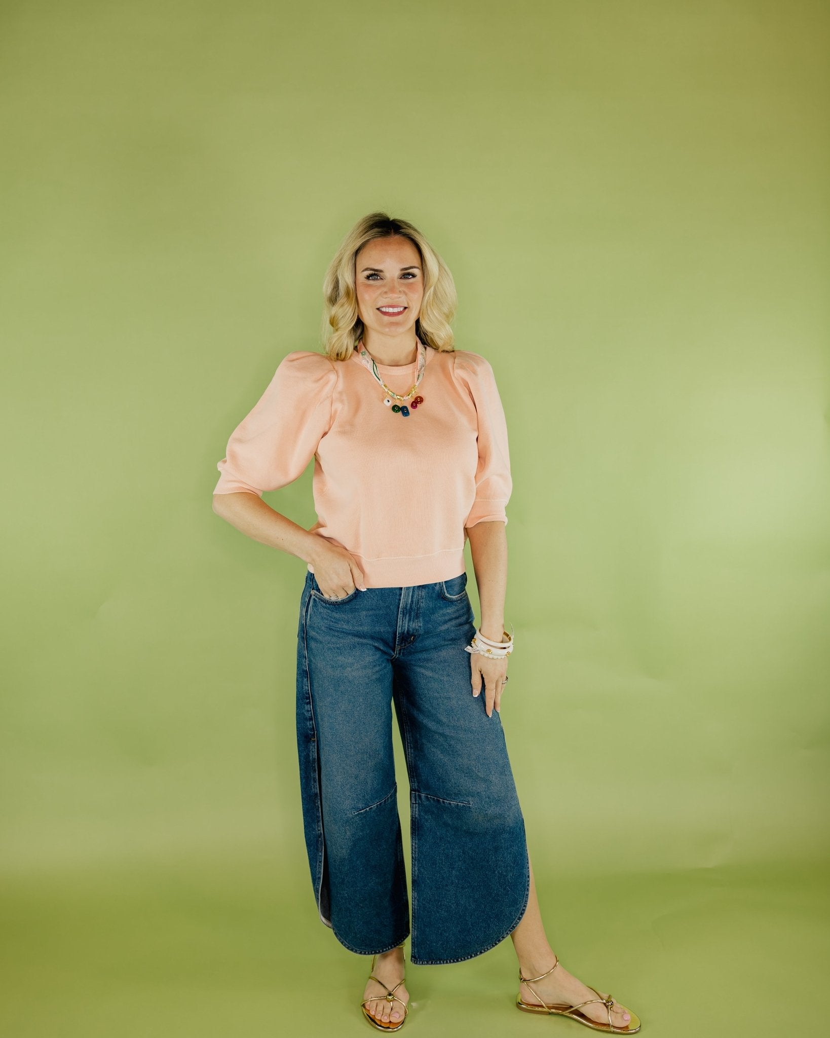 Pleated Short Sleeve Crew - Olive You BoutiqueCITIZENS OF HUMANITY, LLC229078