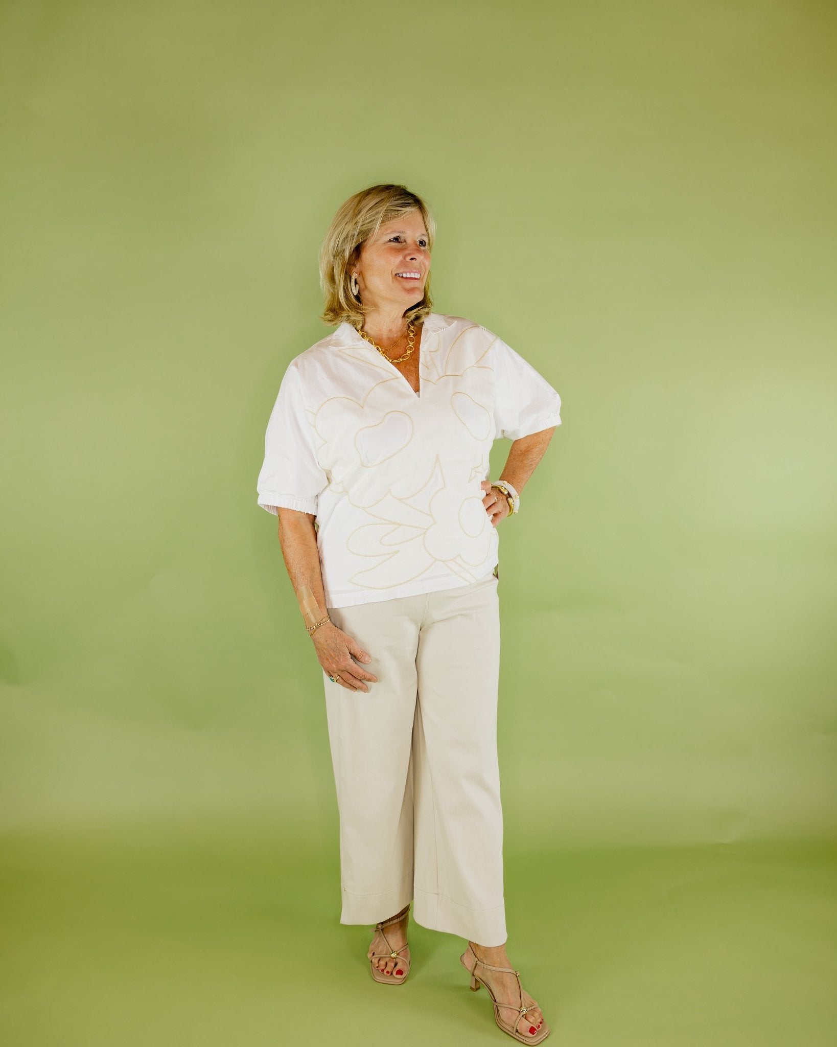 Poppy Top Beige Bloom - Olive You BoutiqueEmily McCarthy227321