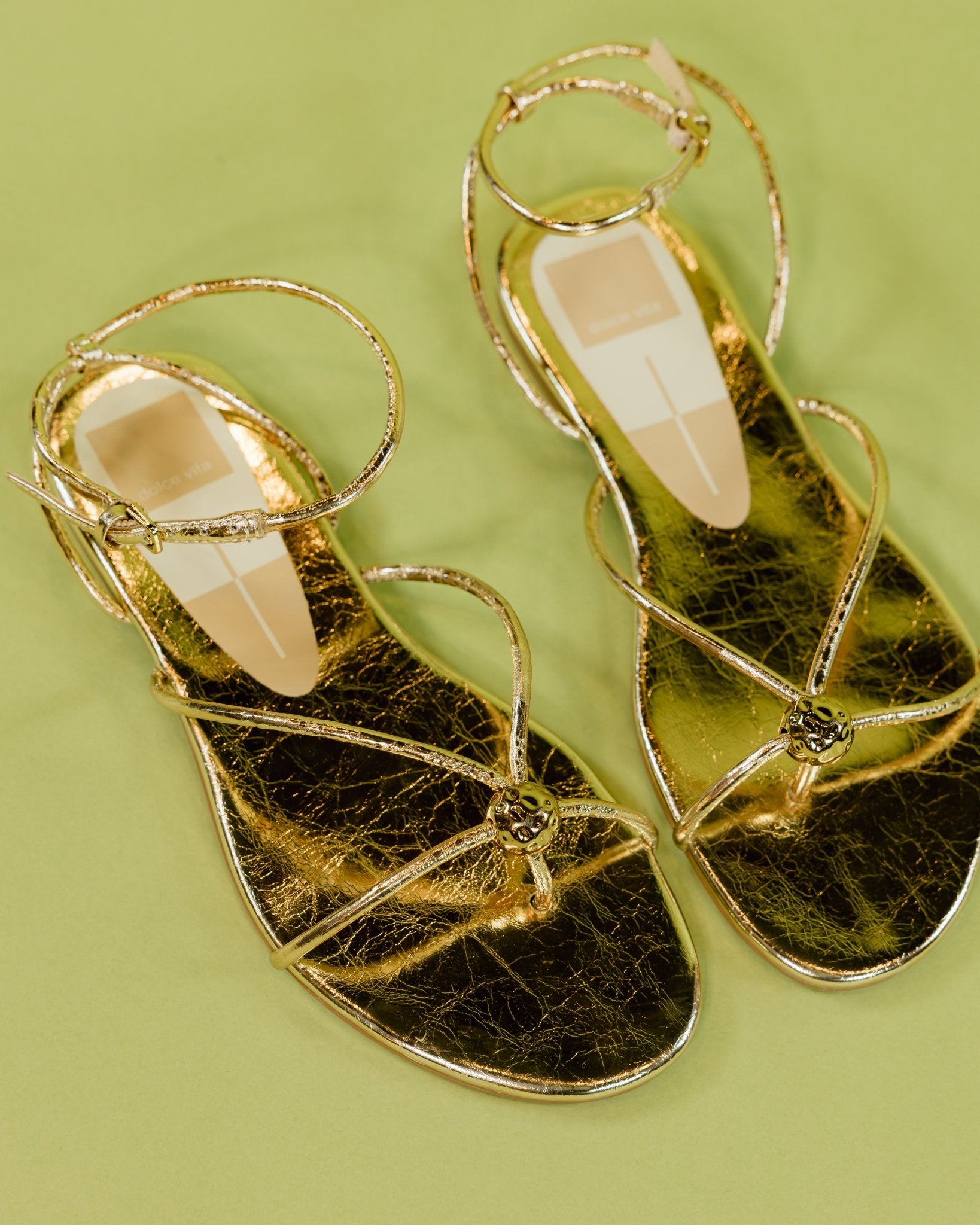 Kenley Gold Leather Sandals - Olive You BoutiqueDOLCE VITA227090