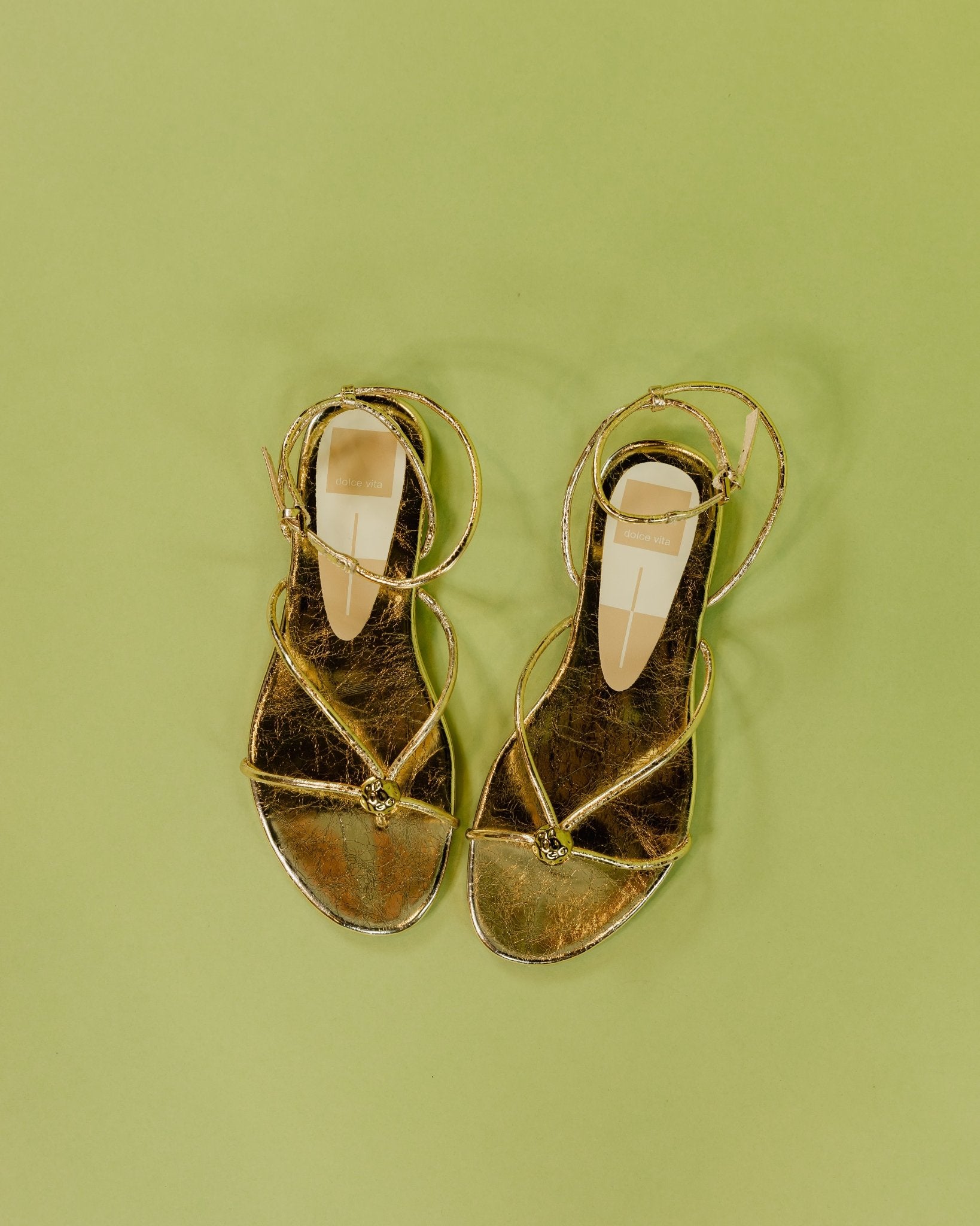 Kenley Gold Leather Sandals - Olive You BoutiqueDOLCE VITA227090