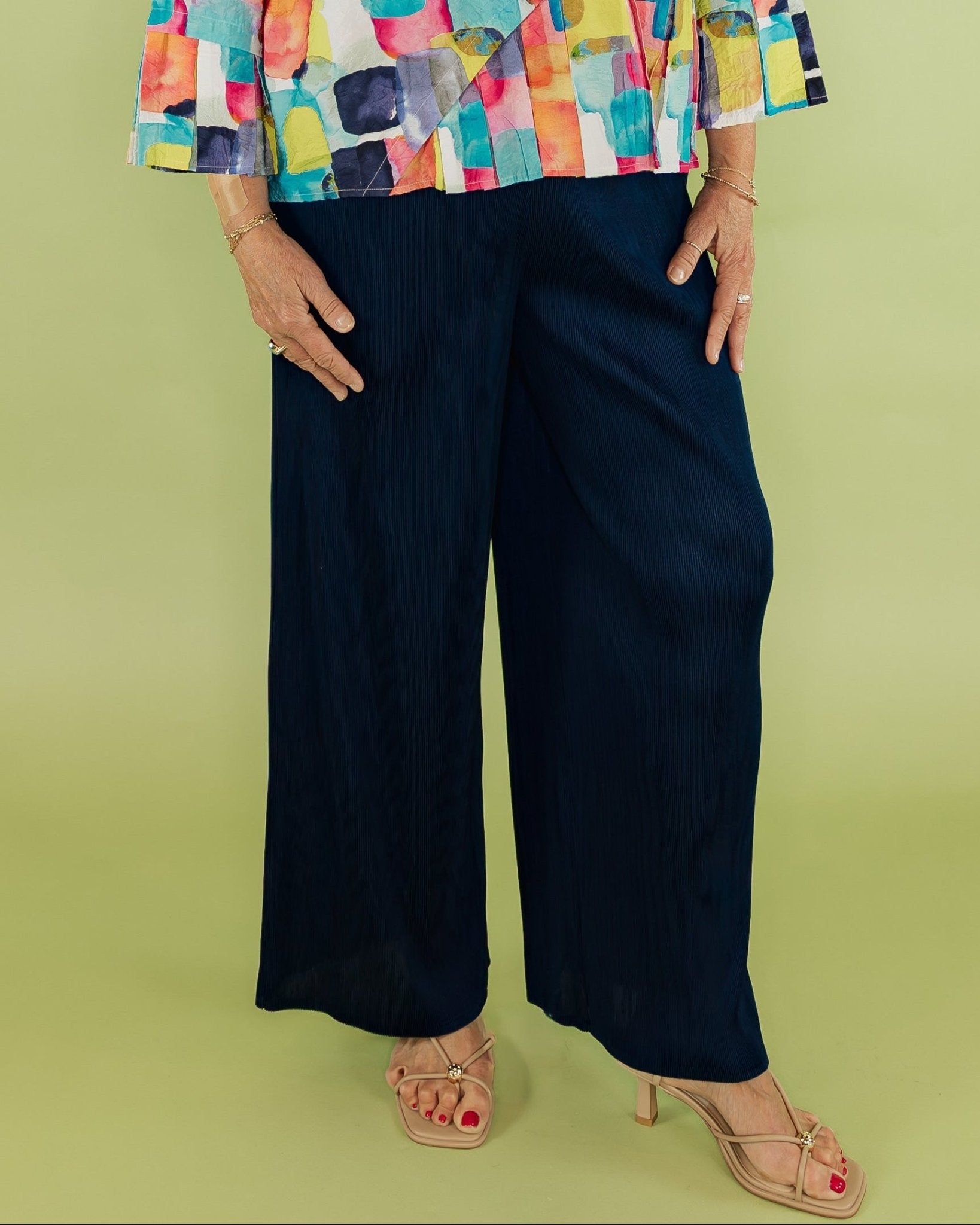 Pleated Solid Pant - Olive You BoutiqueOLIVIA BY HABITAT229884