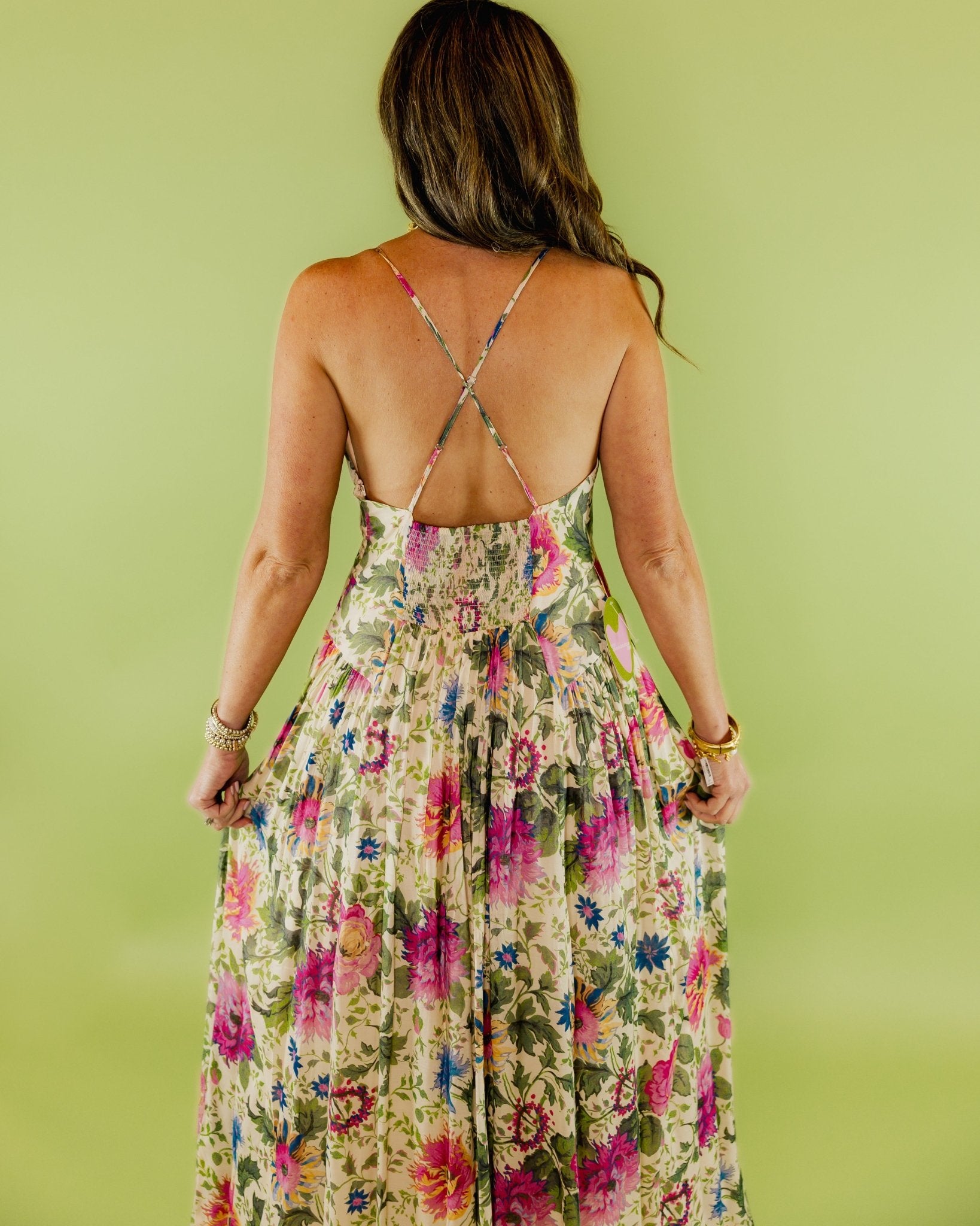 Floral Perfection Midi Dress - Olive You BoutiqueLOVE THE LABEL229139