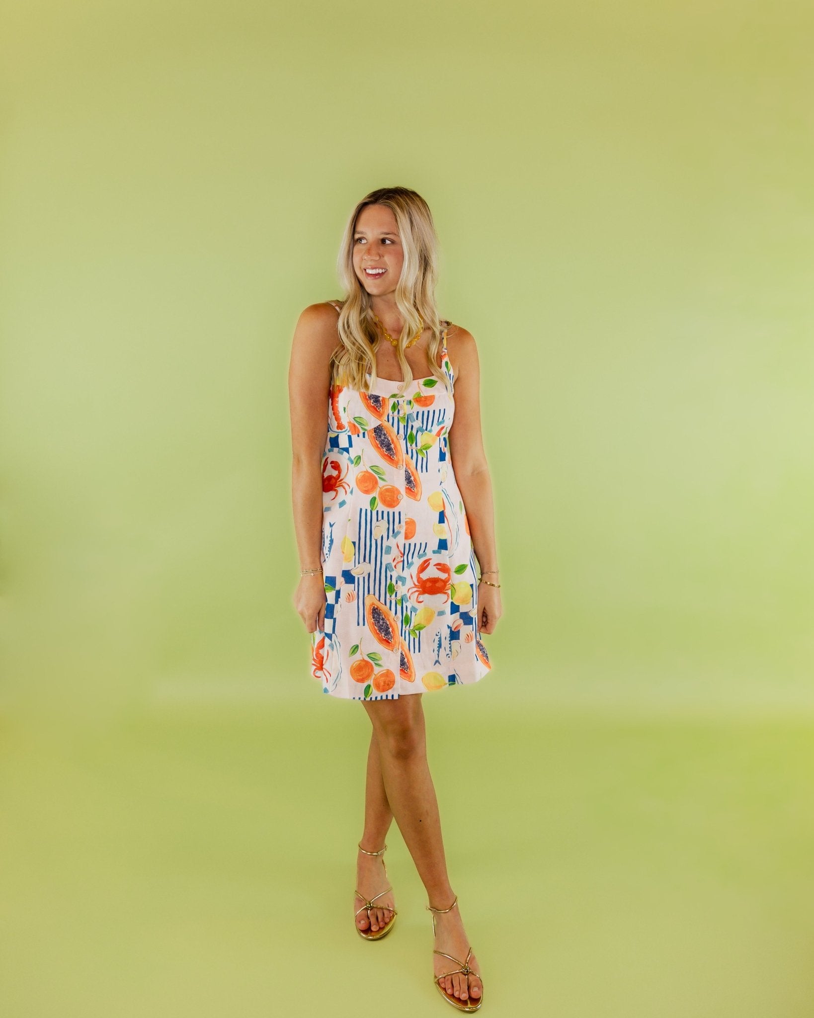 Lobster Luau Tie Back Dress - Olive You BoutiqueJOY JOY229916