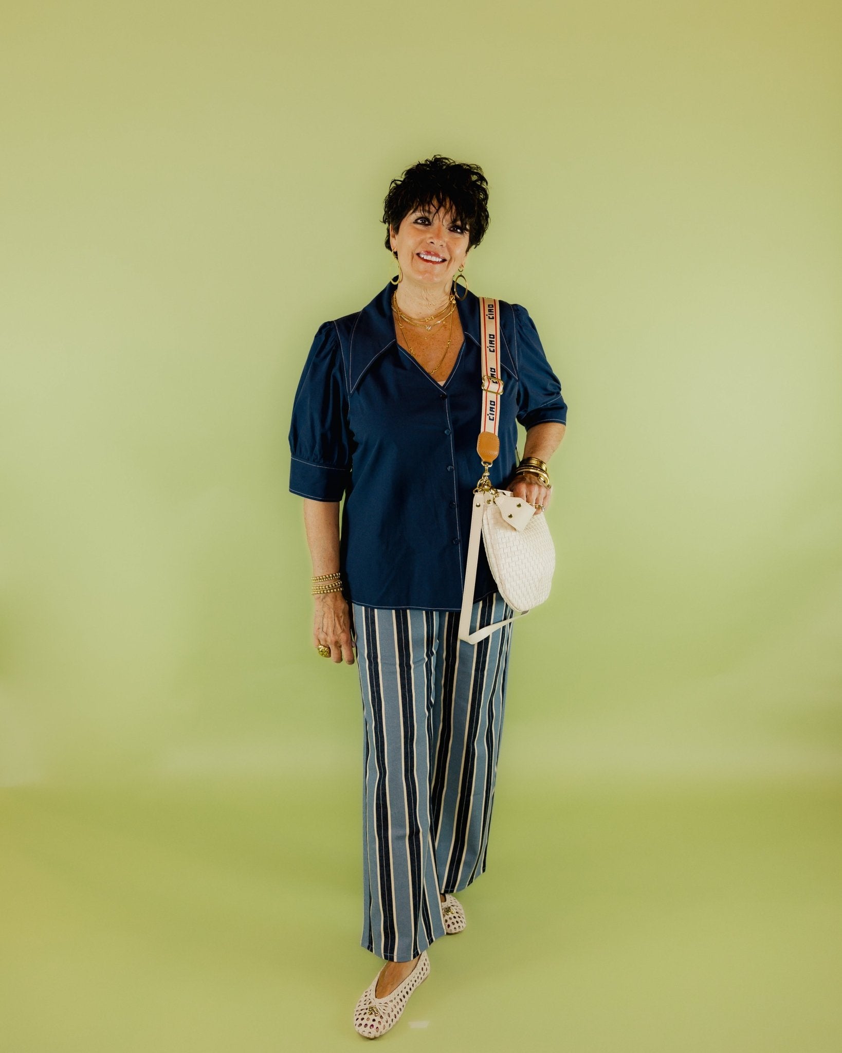 Lynny Patch Stripe Pocket Pants - Olive You BoutiqueFIFTEEN - TWENTY INC.228013