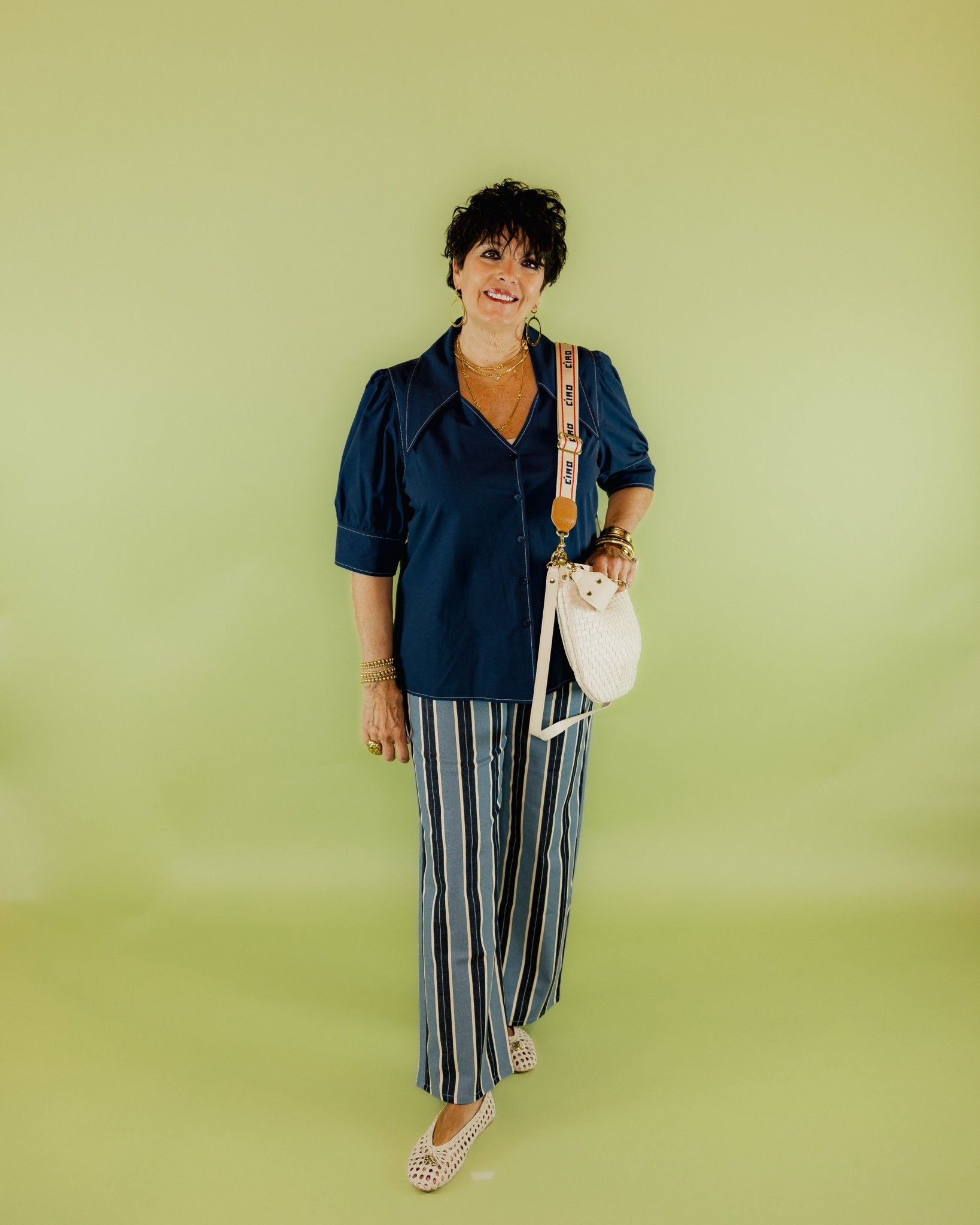 Lynny Patch Stripe Pocket Pants - Olive You BoutiqueFIFTEEN - TWENTY INC.228013