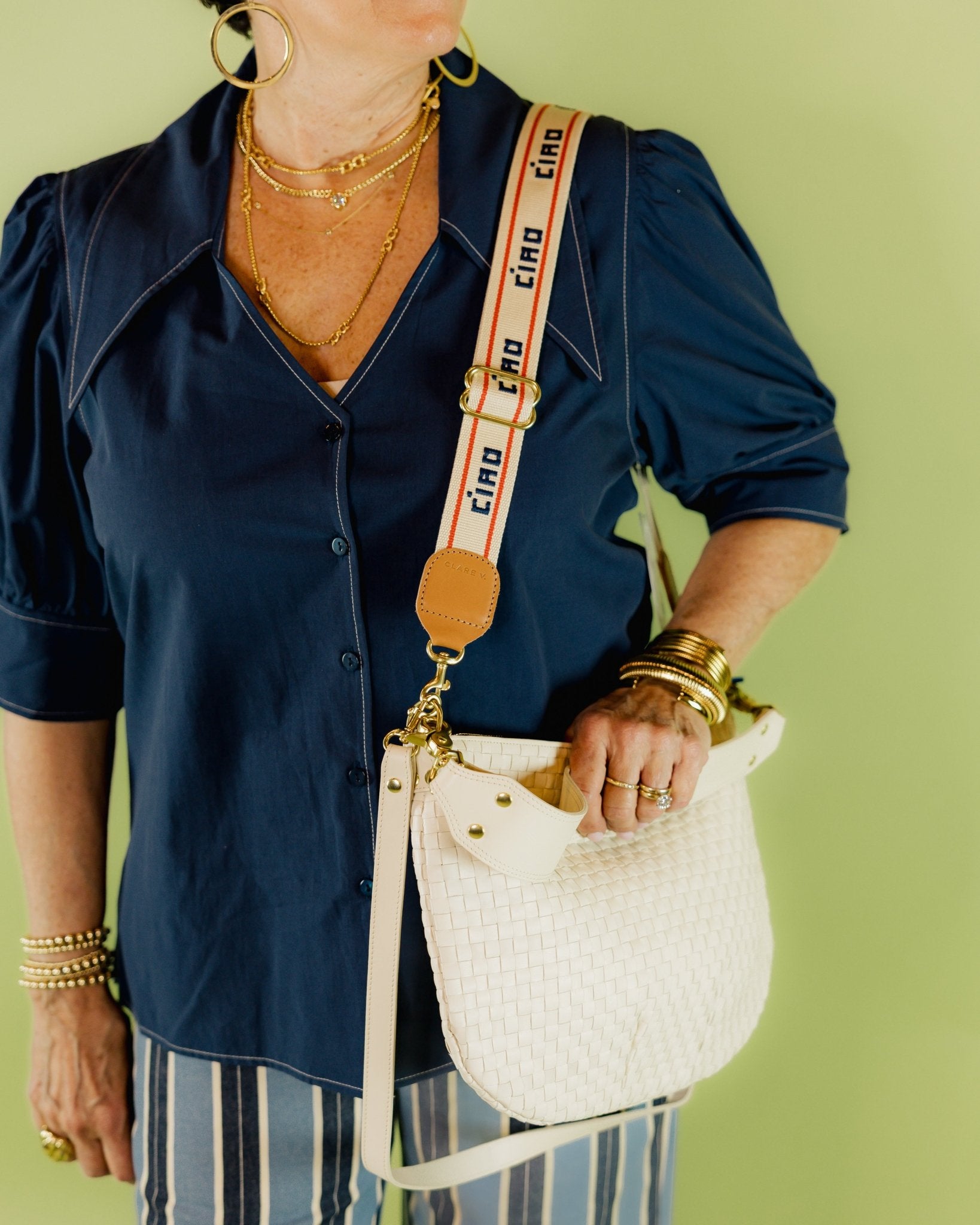 Adjustable Crossbody Strap "Ciao" - Olive You BoutiqueClare V.227219