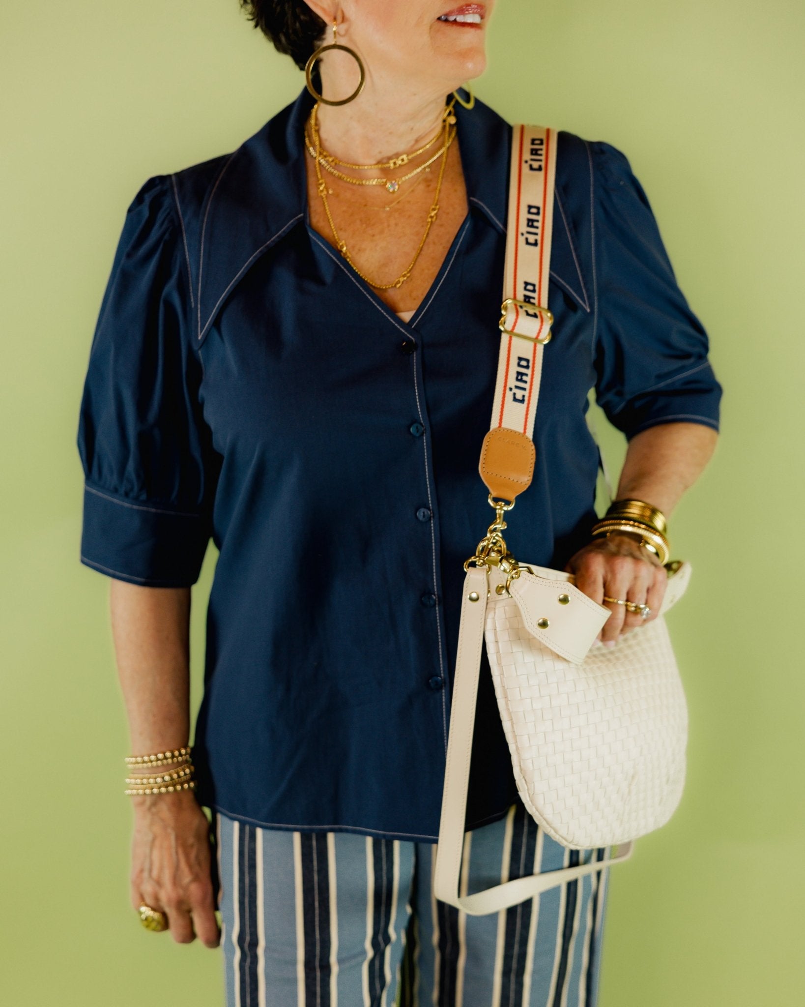 Adjustable Crossbody Strap "Ciao" - Olive You BoutiqueClare V.227219