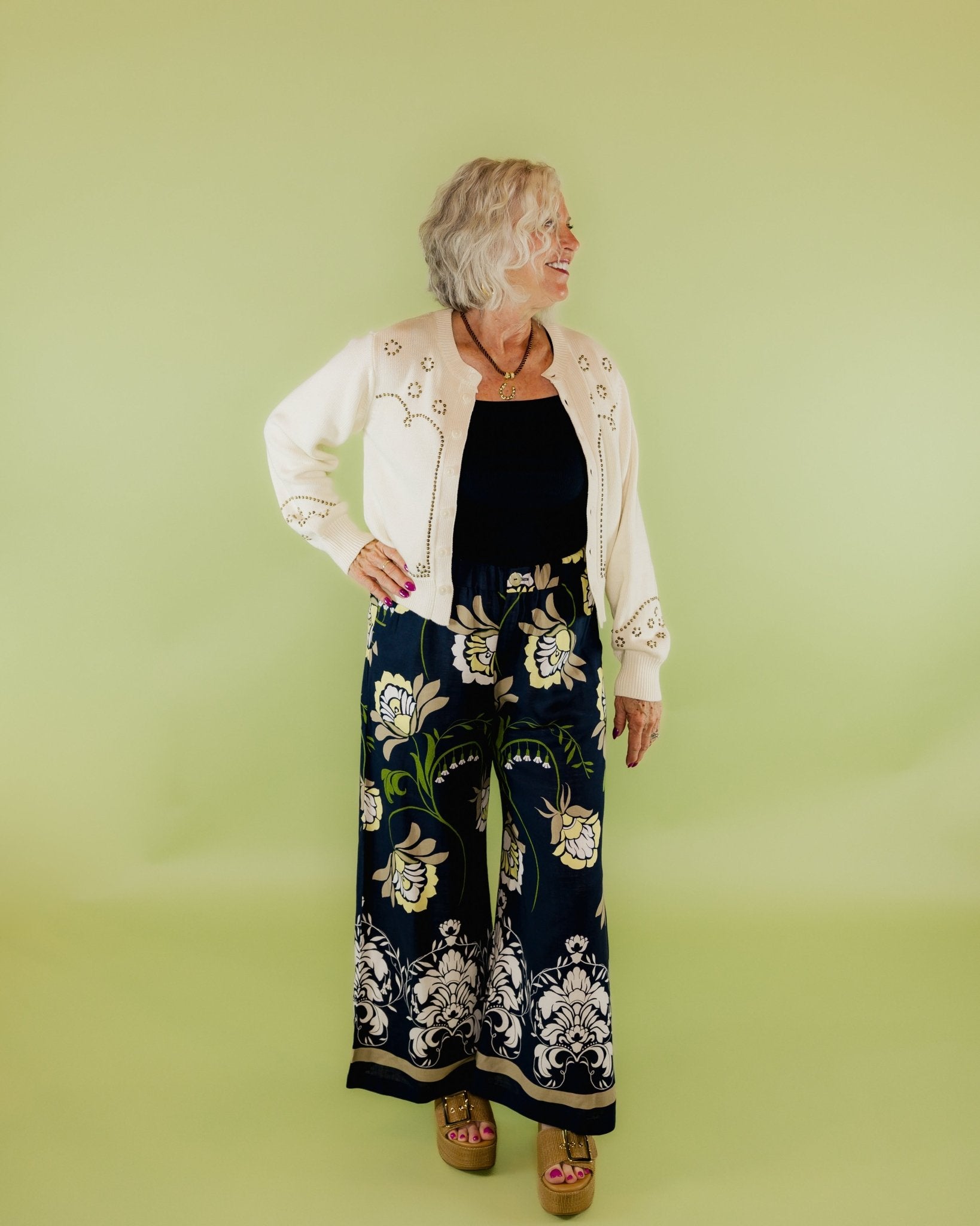 Tilly Cropped Flowy Pant - Olive You BoutiqueFIFTEEN - TWENTY INC.228021