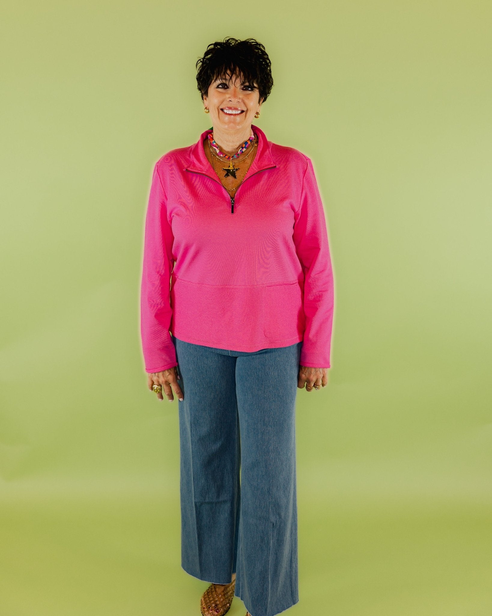 Quarter Zip Pullover - Olive You BoutiqueESCAPE BY HABITAT230523