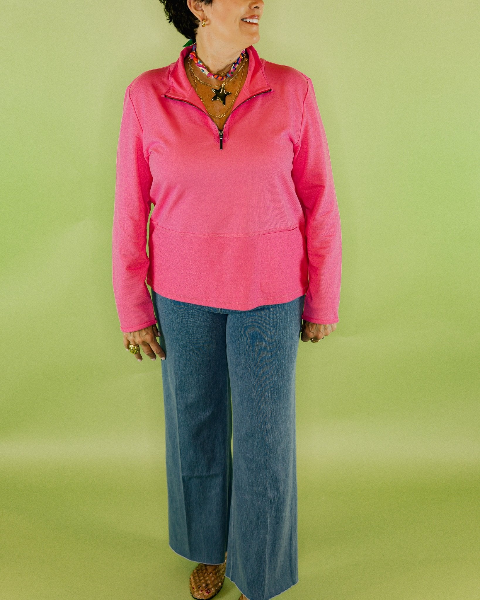 Quarter Zip Pullover - Olive You BoutiqueESCAPE BY HABITAT230523