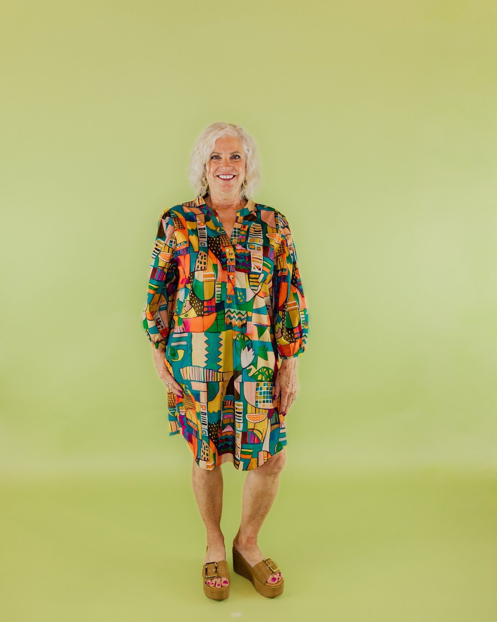Abstract Dress - Olive You BoutiqueLIOR228990