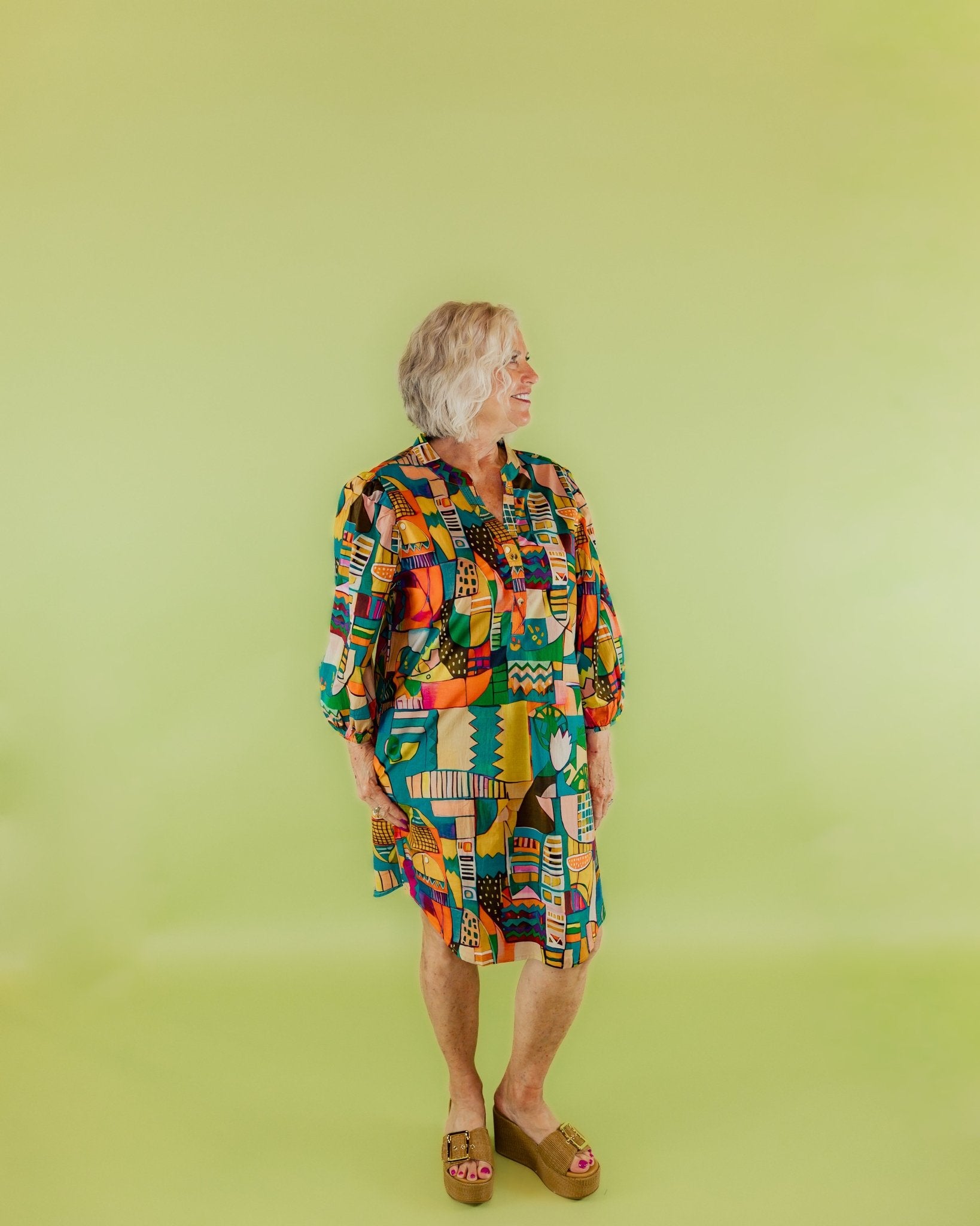 Abstract Dress - Olive You BoutiqueLIOR228990