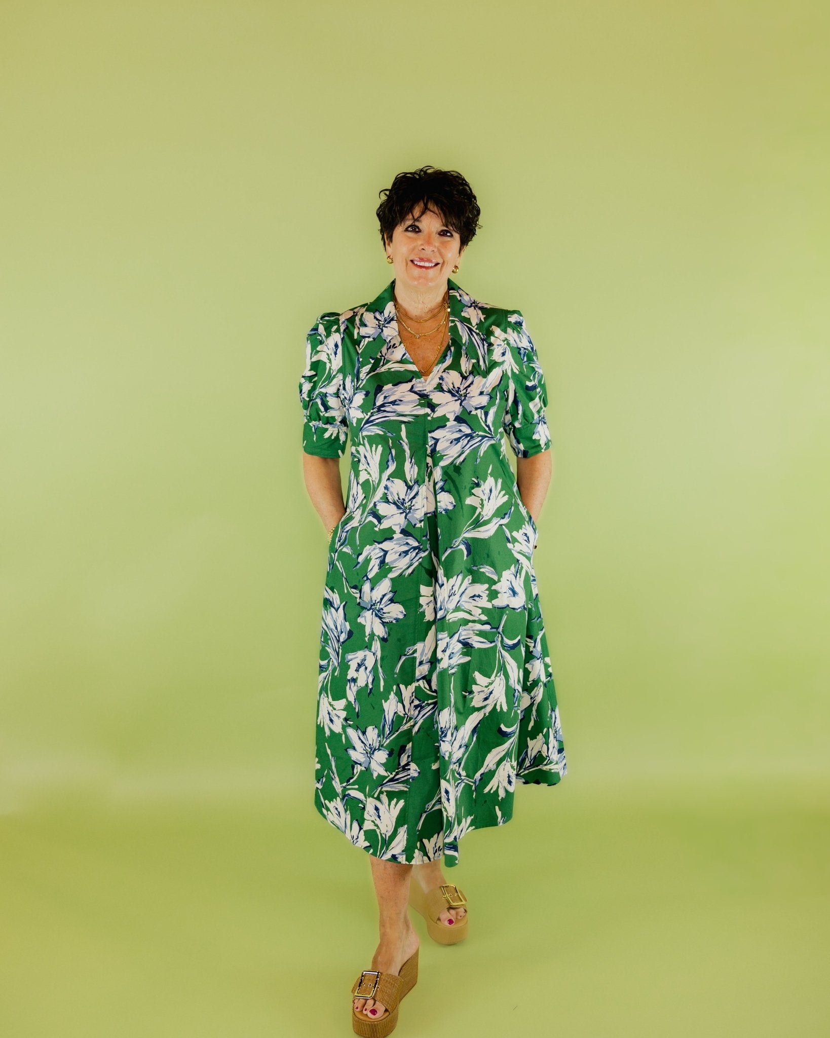 Kelly Floral Midi Dress - Olive You BoutiqueLIOR228998