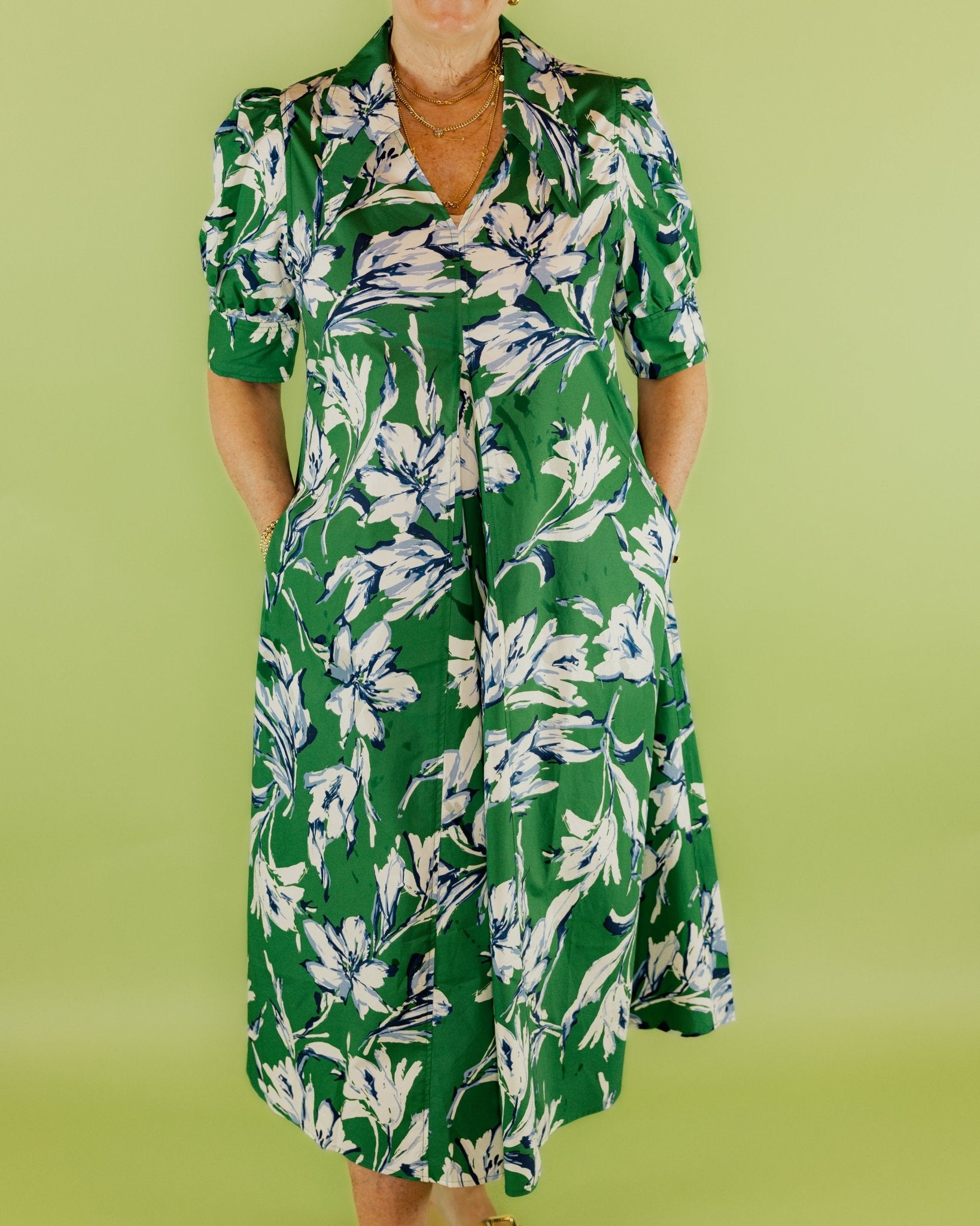 Kelly Floral Midi Dress - Olive You BoutiqueLIOR228998