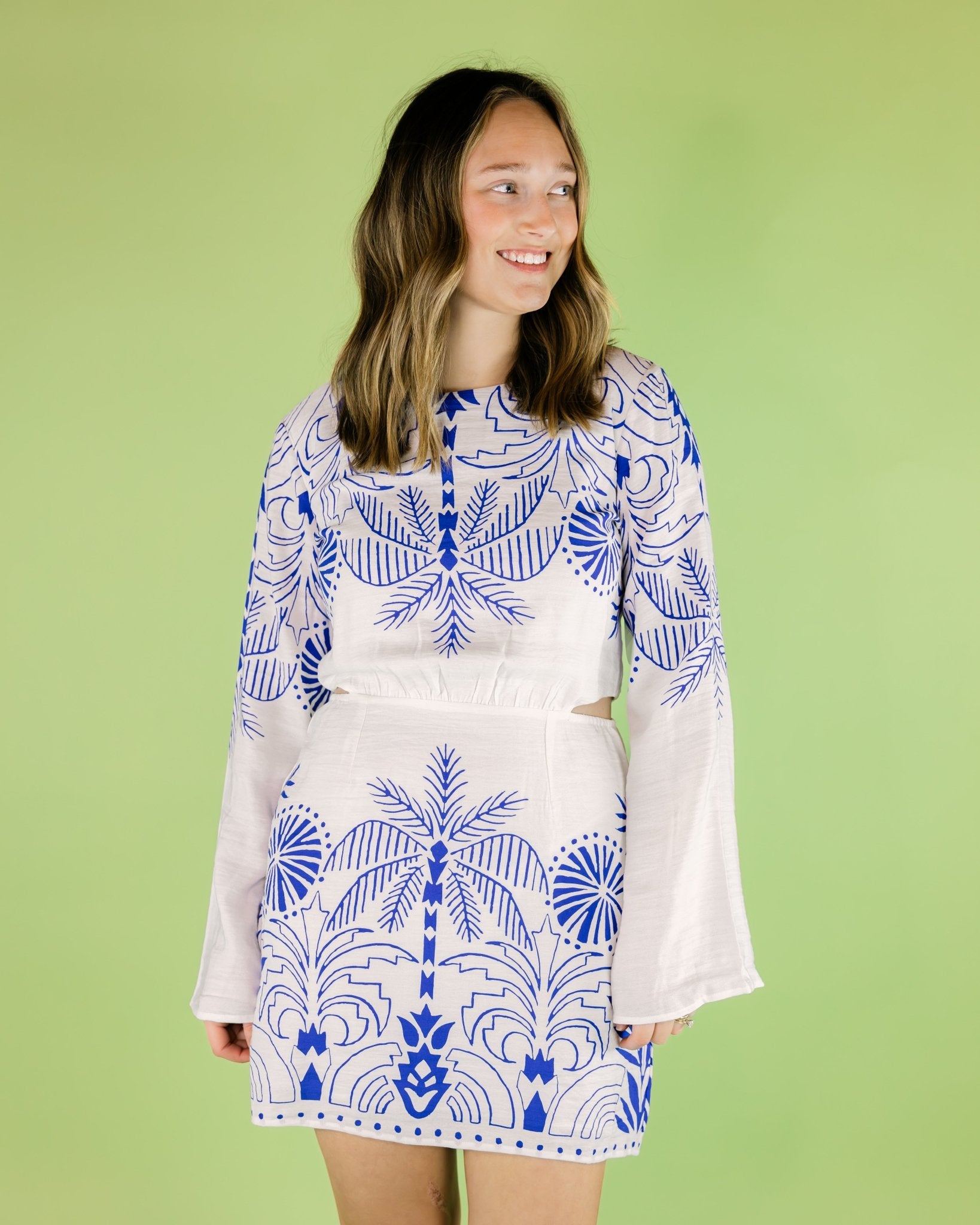 Tahina Palm Mini Dress - Olive You BoutiqueZ SUPPLY, INC.230089