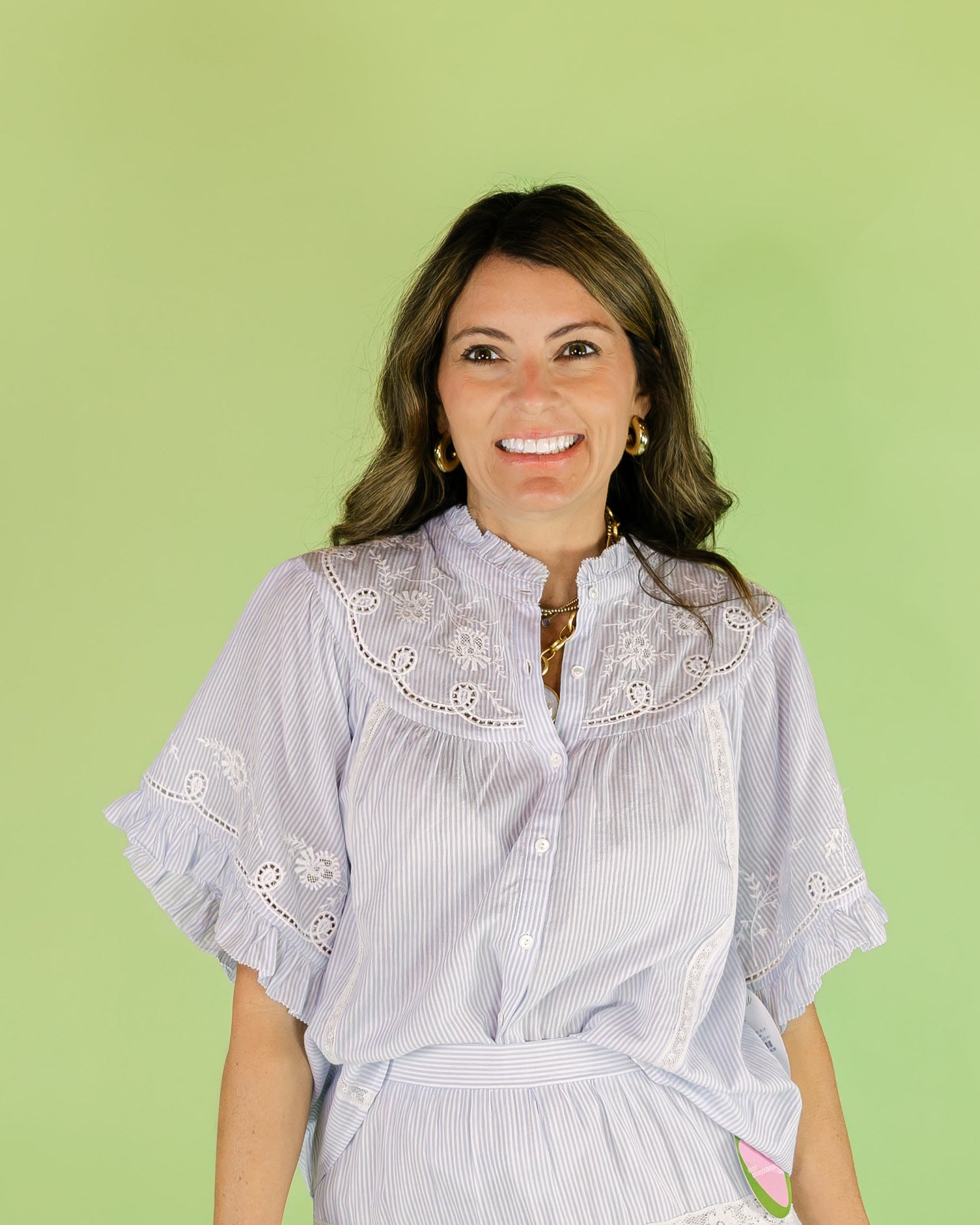 Mae Short Sleeve Stripe Top - Olive You BoutiqueXIRENA229178X5CSC046