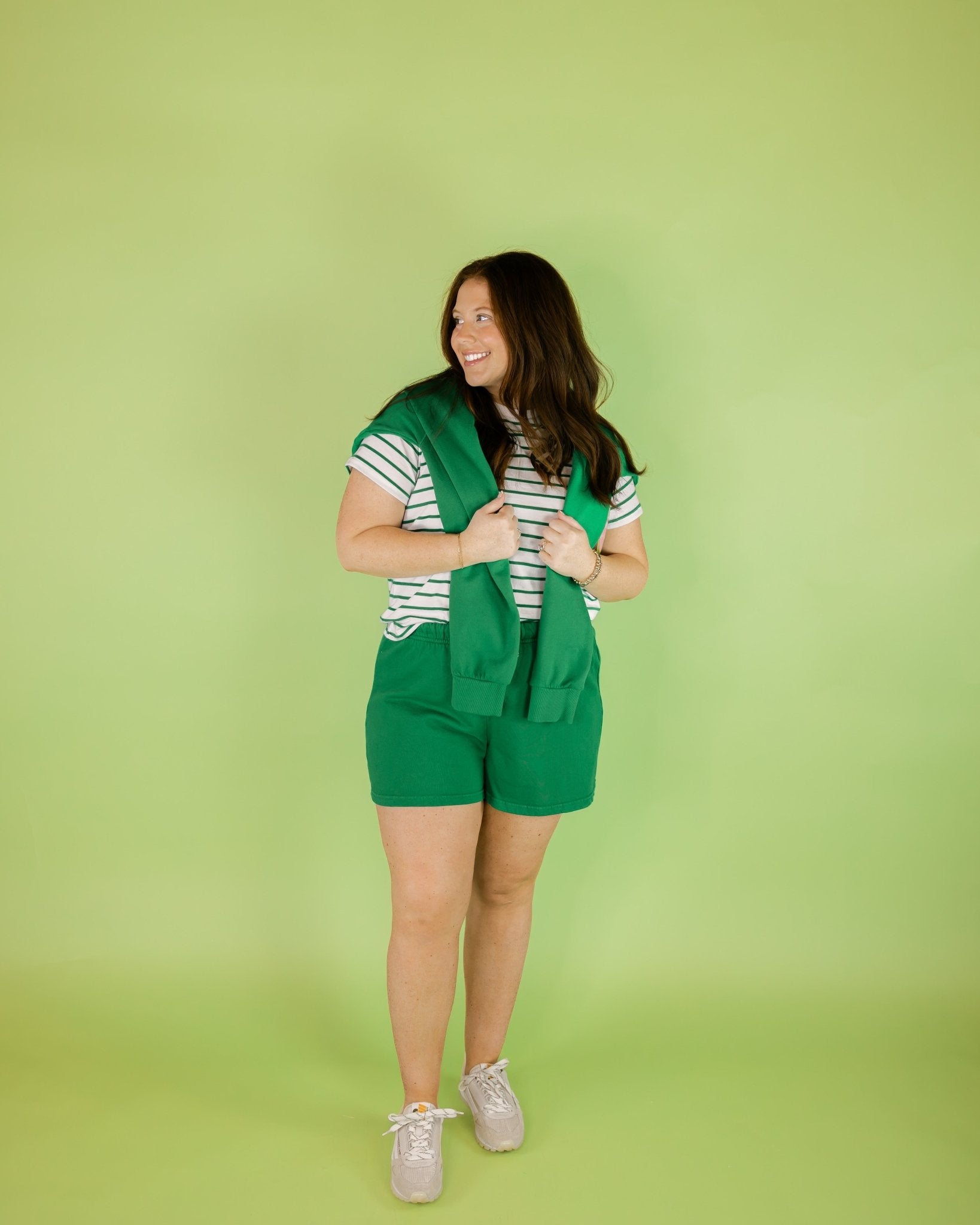 Jersey Stripe Boxy Tee - Olive You BoutiquePERFECTWHITETEE227928