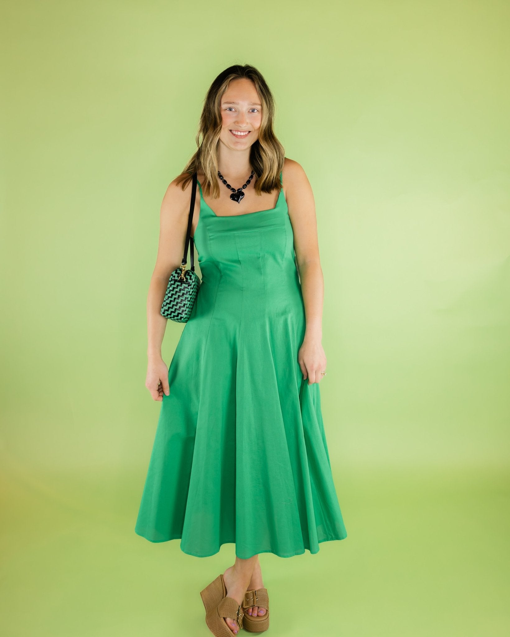 Fitted & Flared Sundress - Olive You BoutiqueJADE229950
