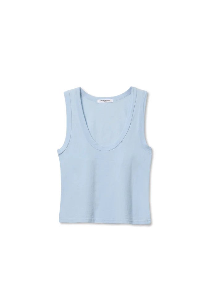 Crispy Cotton Scoop Neck Tank - Olive You BoutiquePERFECTWHITETEE227889