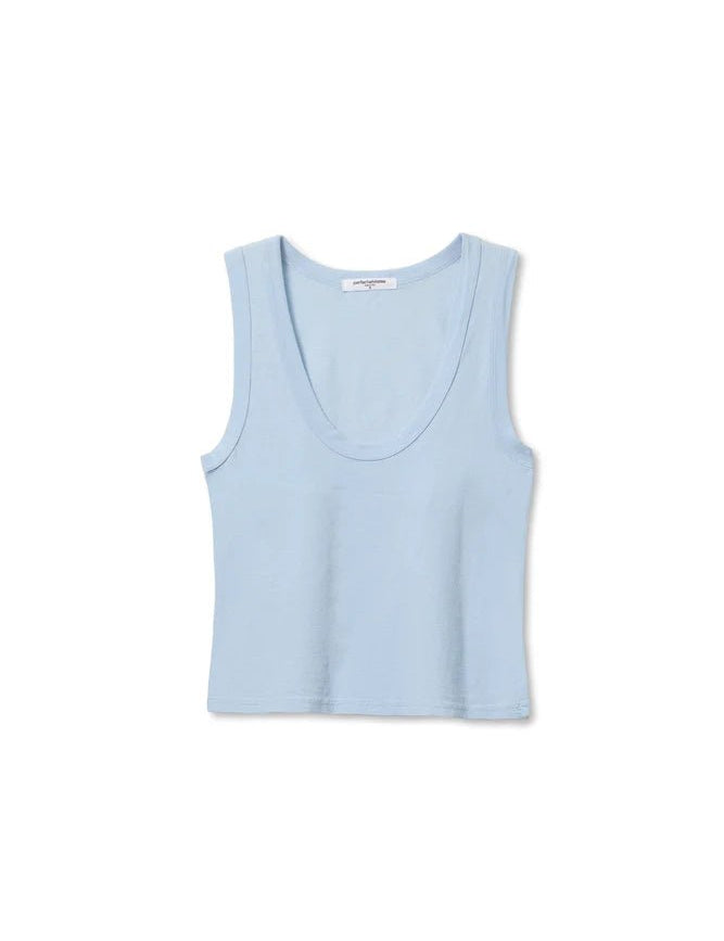 Crispy Cotton Scoop Neck Tank - Olive You BoutiquePERFECTWHITETEE227889