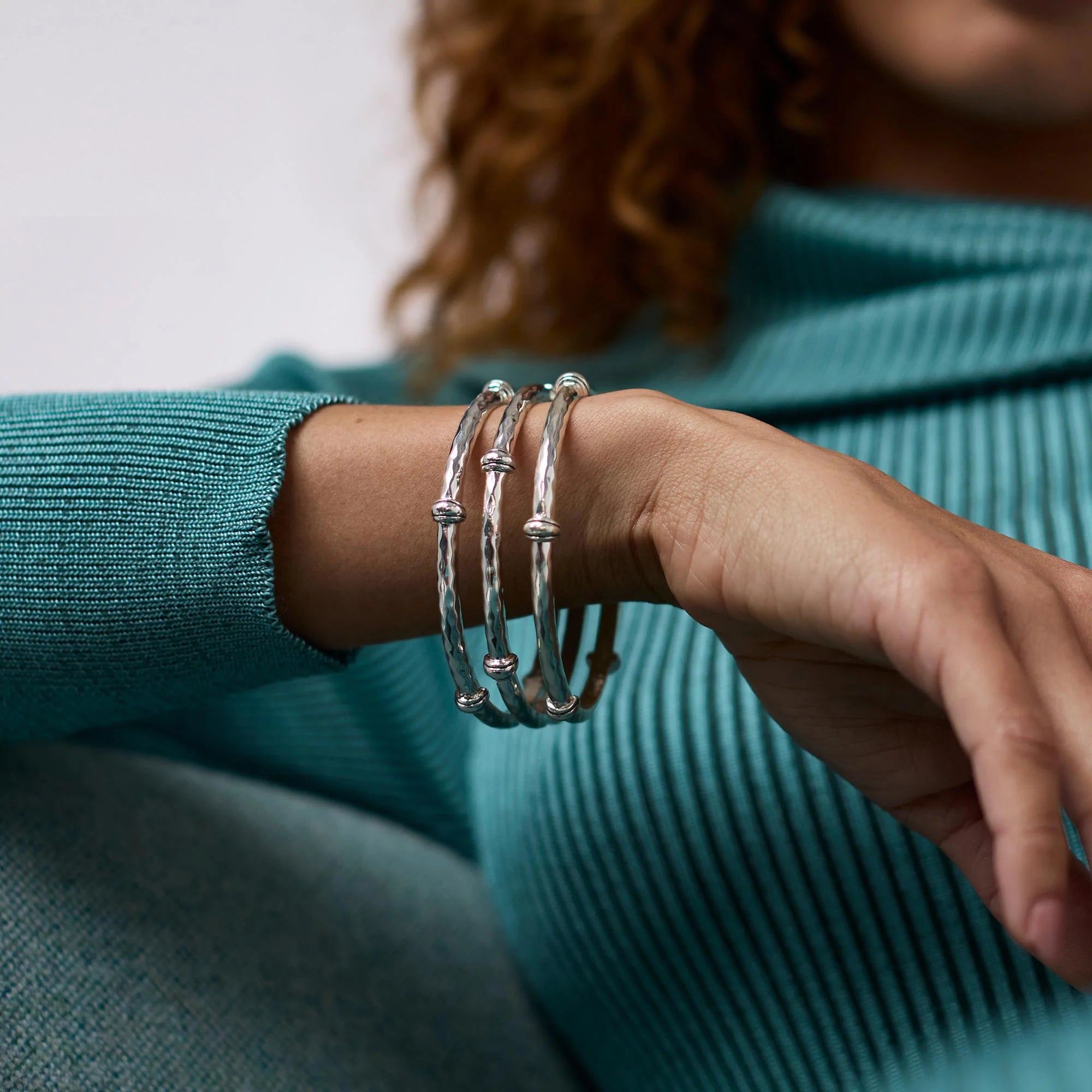 Savannah Bangle Silver - Olive You BoutiqueJulie VosBG160S-MBG160S-M