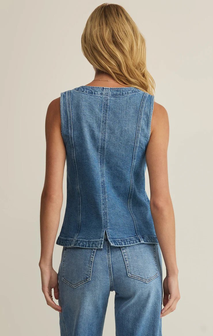 Porto Denim Vest - Olive You BoutiqueZ SUPPLY, INC.230132