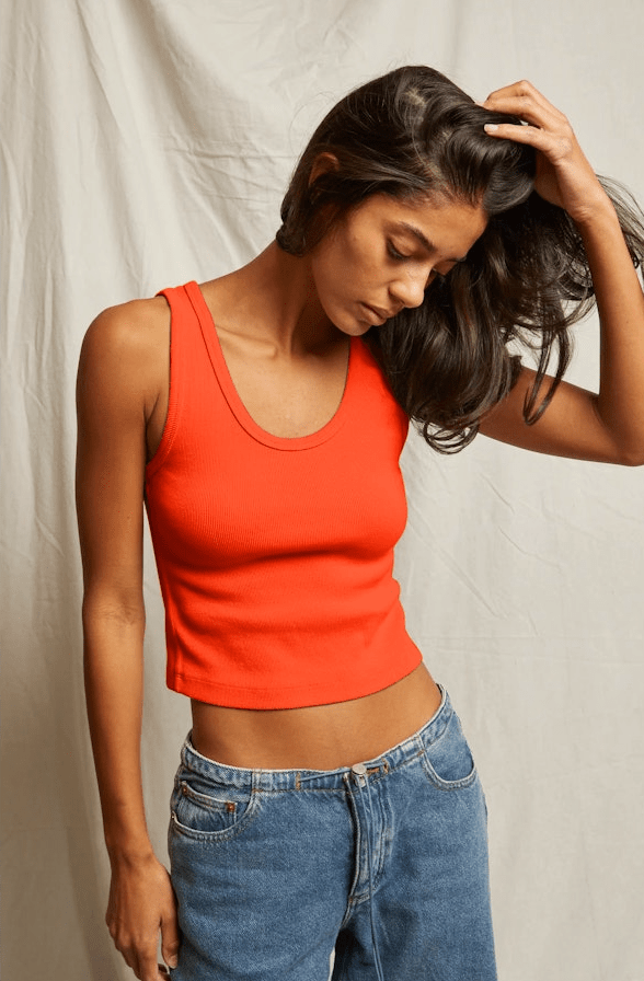 Structured Rib Bra Friendly Tank - Olive You BoutiquePERFECTWHITETEE227960