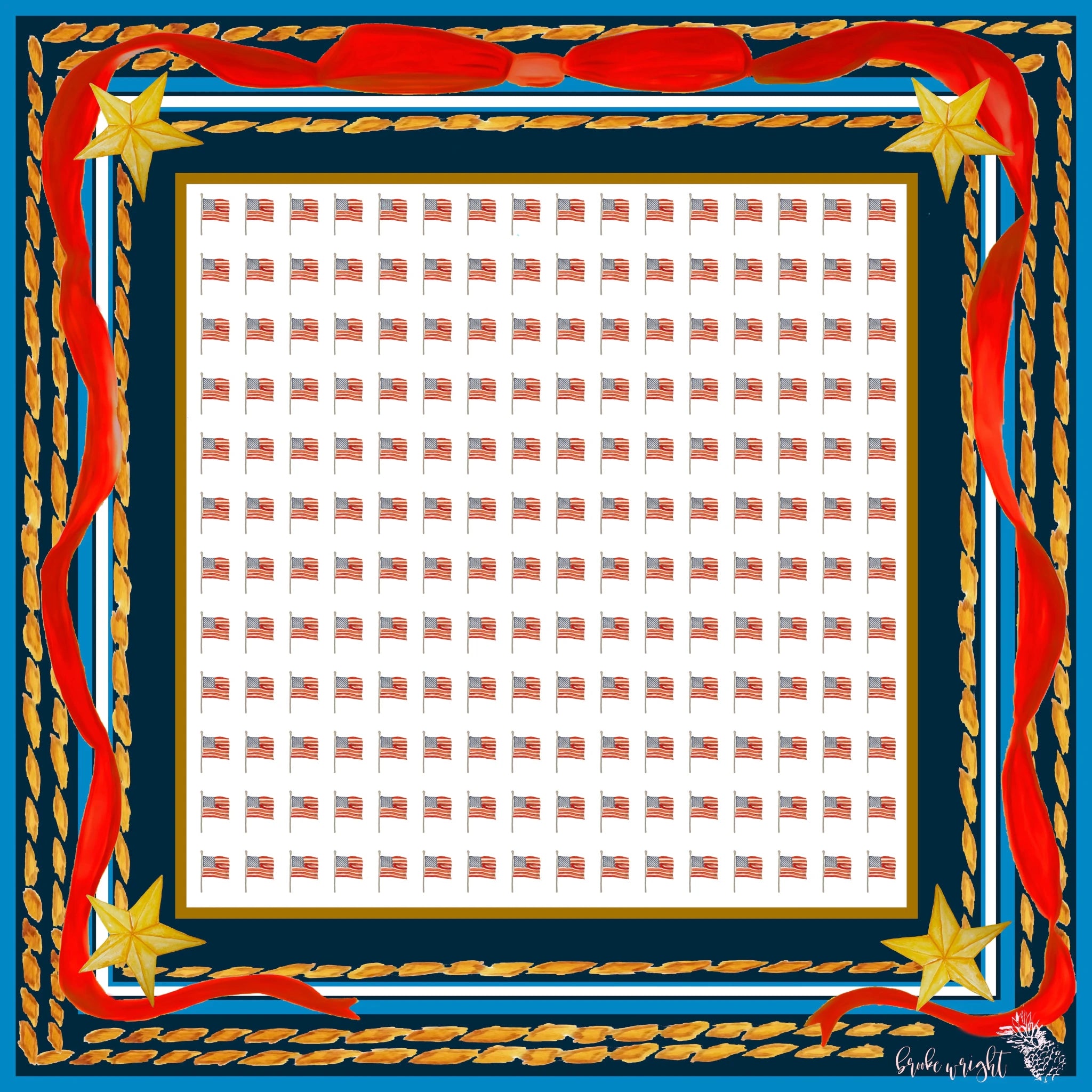 Printed Silk Scaves - Olive You BoutiqueBrooke Wright Designs231545Cowgirl Collection